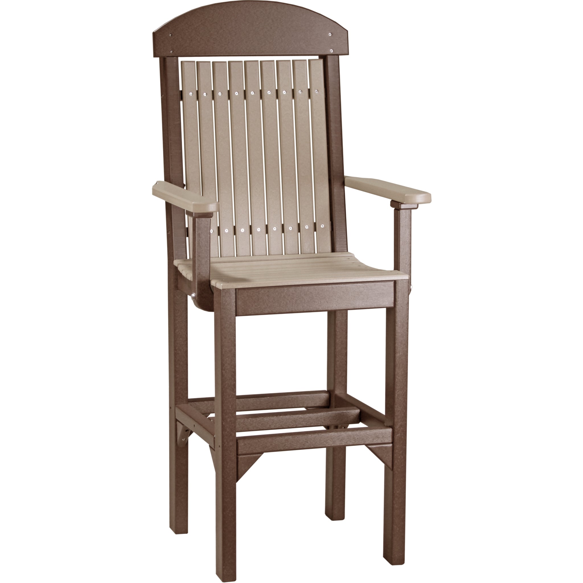 LuxCraft Classic Arm Chair – Outdoor Poly Bar Chair (CAC)