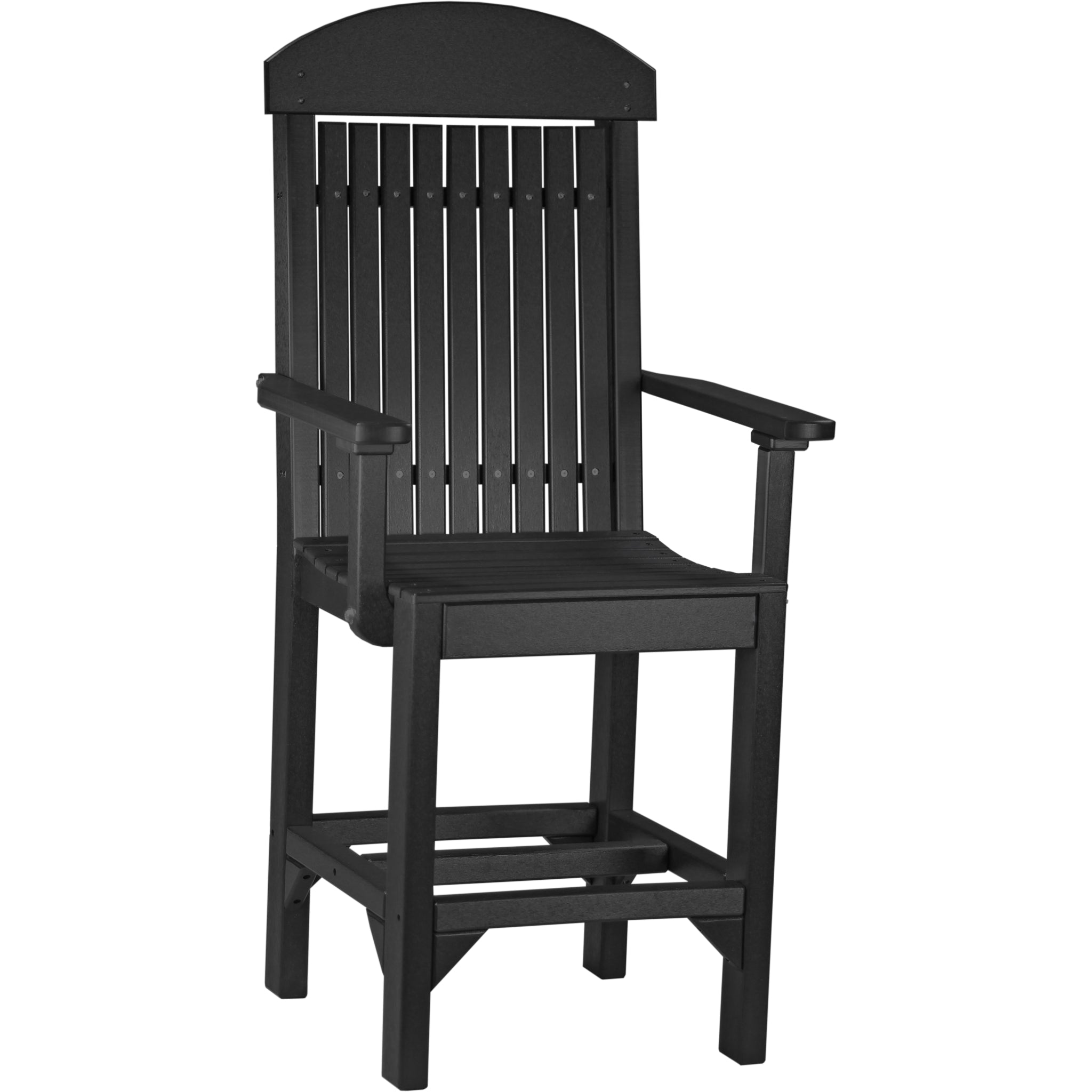 LuxCraft Classic Arm Chair – Outdoor Poly Counter Height Chair (CAC)
