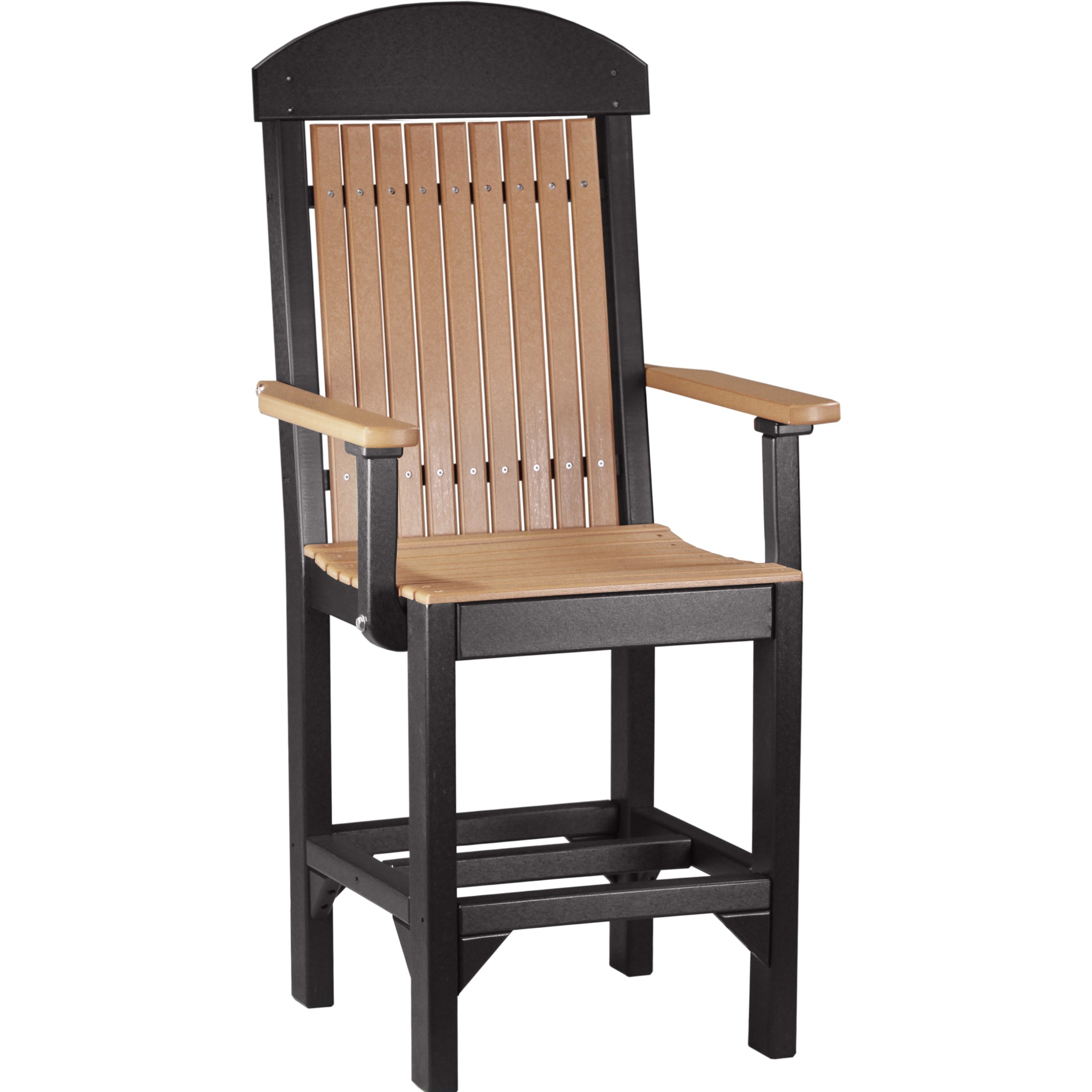 LuxCraft Classic Arm Chair – Outdoor Poly Counter Height Chair (CAC)