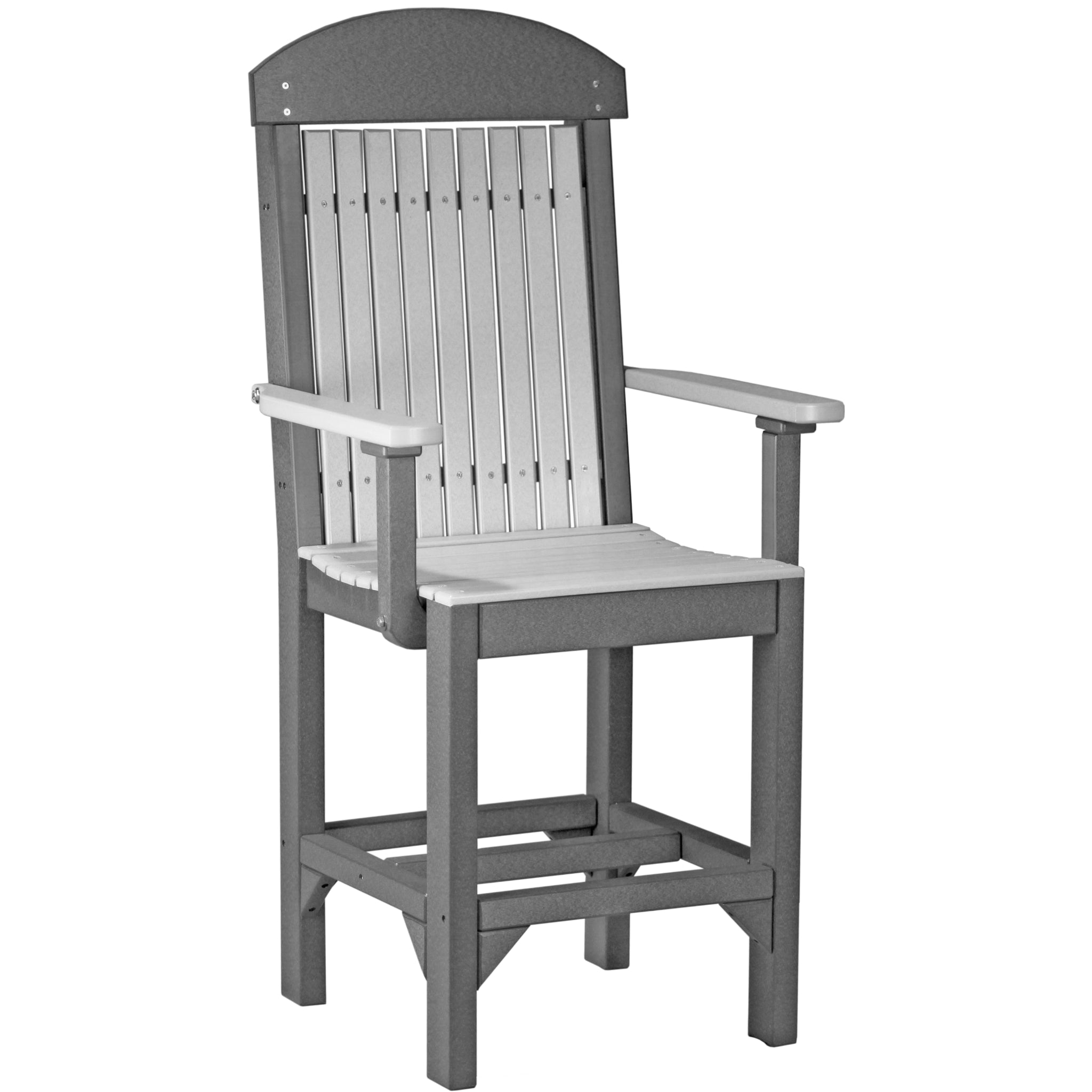 LuxCraft Classic Arm Chair – Outdoor Poly Counter Height Chair (CAC)