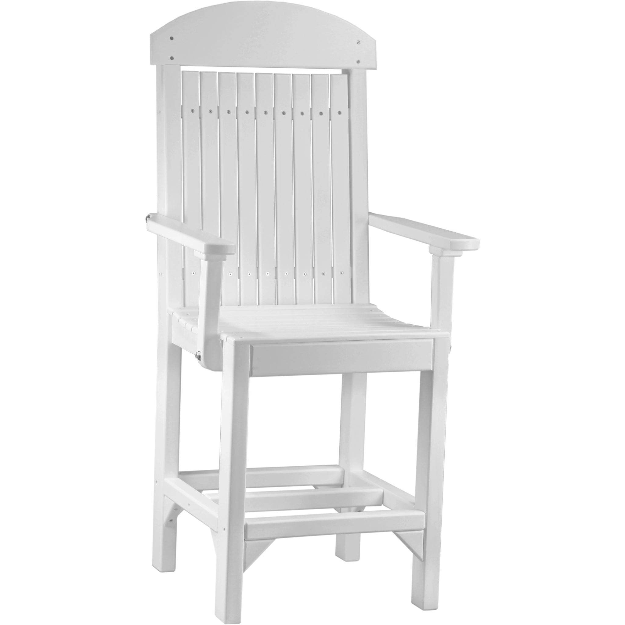 LuxCraft Classic Arm Chair – Outdoor Poly Counter Height Chair (CAC)