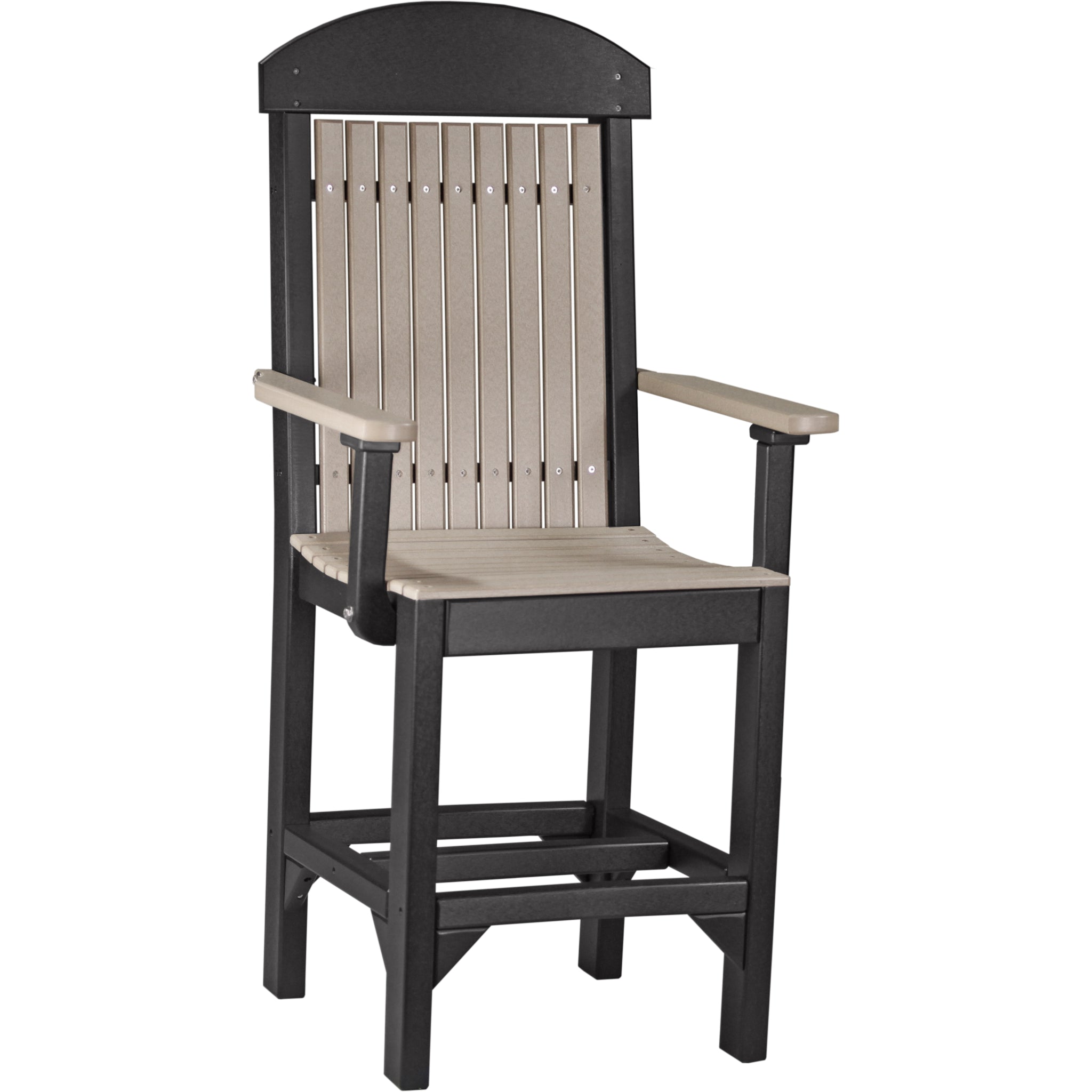 LuxCraft Classic Arm Chair – Outdoor Poly Counter Height Chair (CAC)