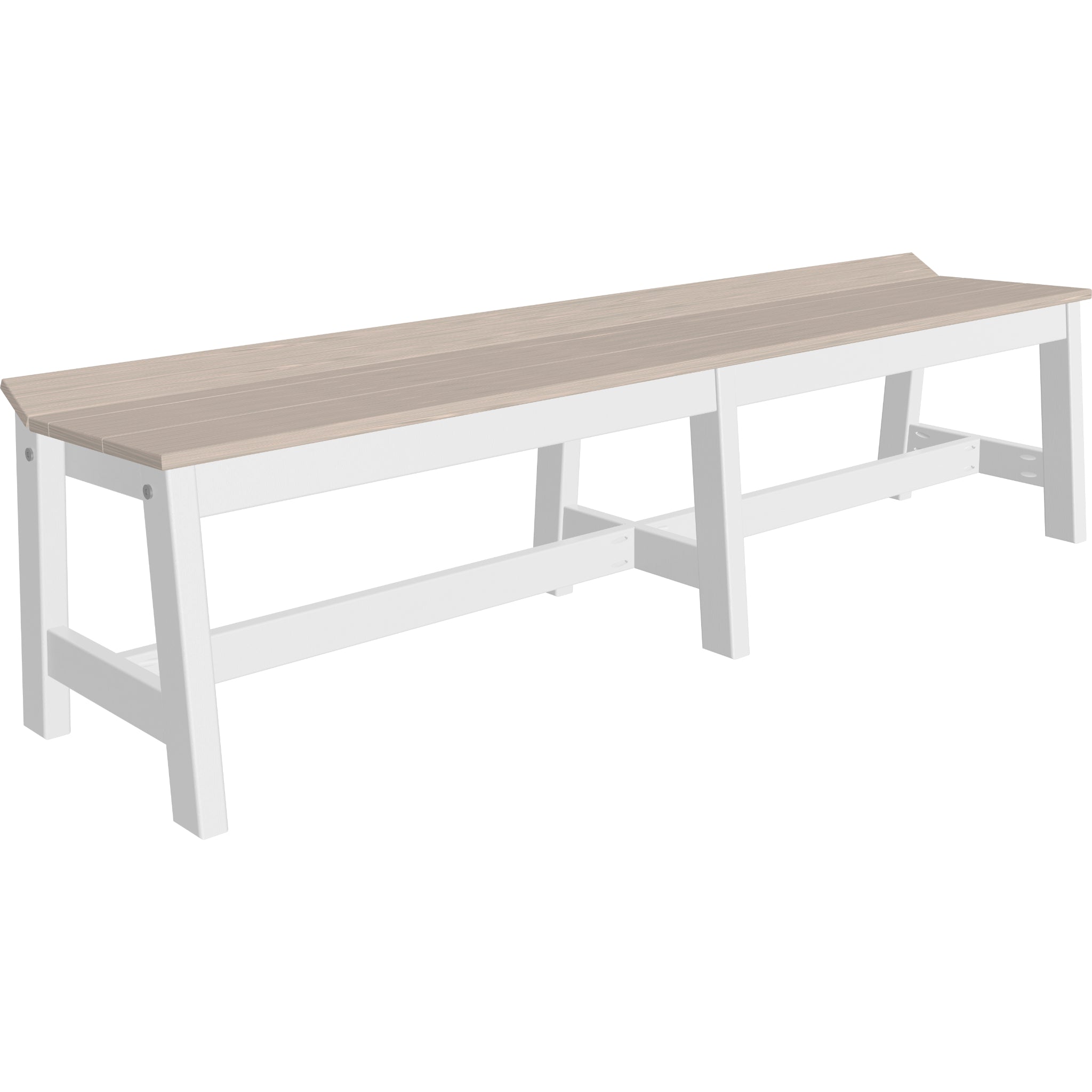 LuxCraft Café Dining Bench – Outdoor Poly 72" Dining Bench (CDB72)