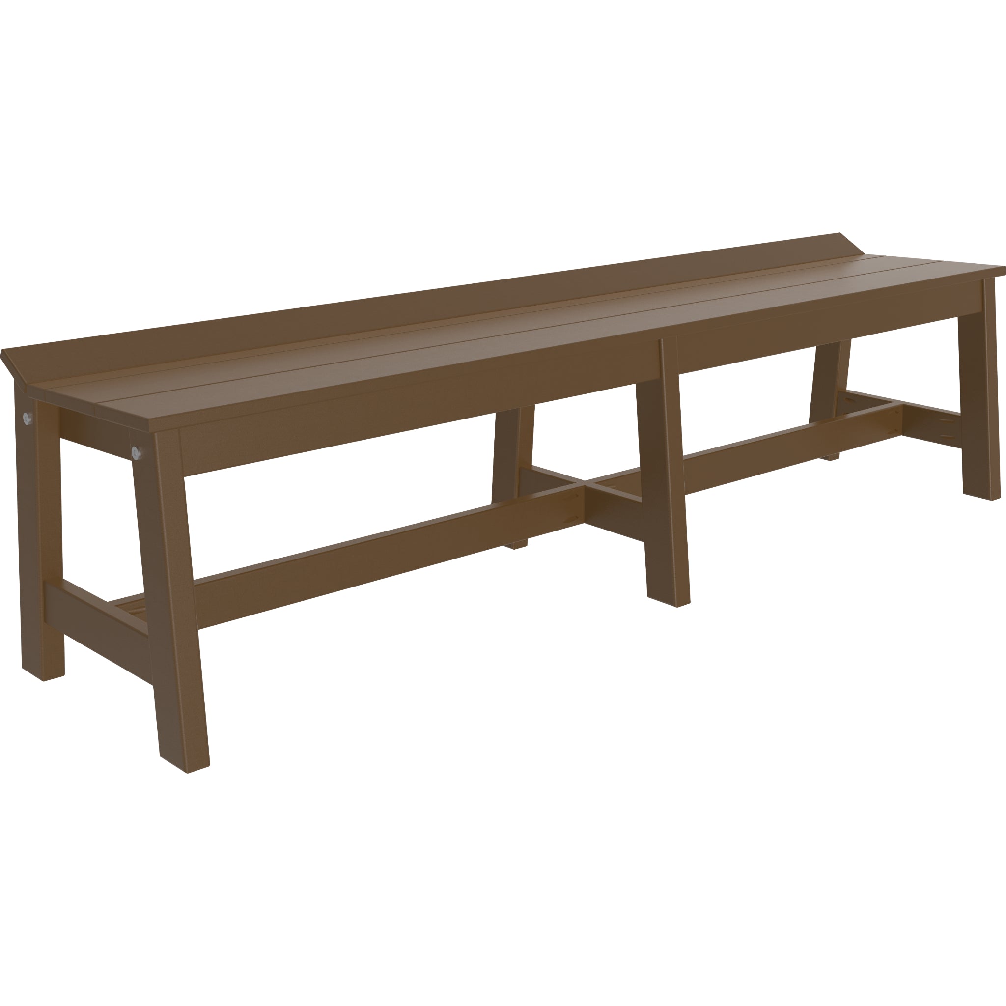 LuxCraft Café Dining Bench – Outdoor Poly 72" Dining Bench (CDB72)