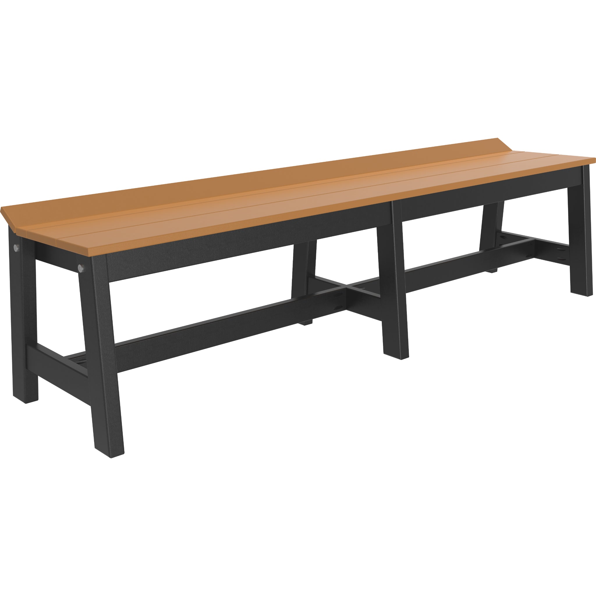 LuxCraft Café Dining Bench – Outdoor Poly 72" Dining Bench (CDB72)
