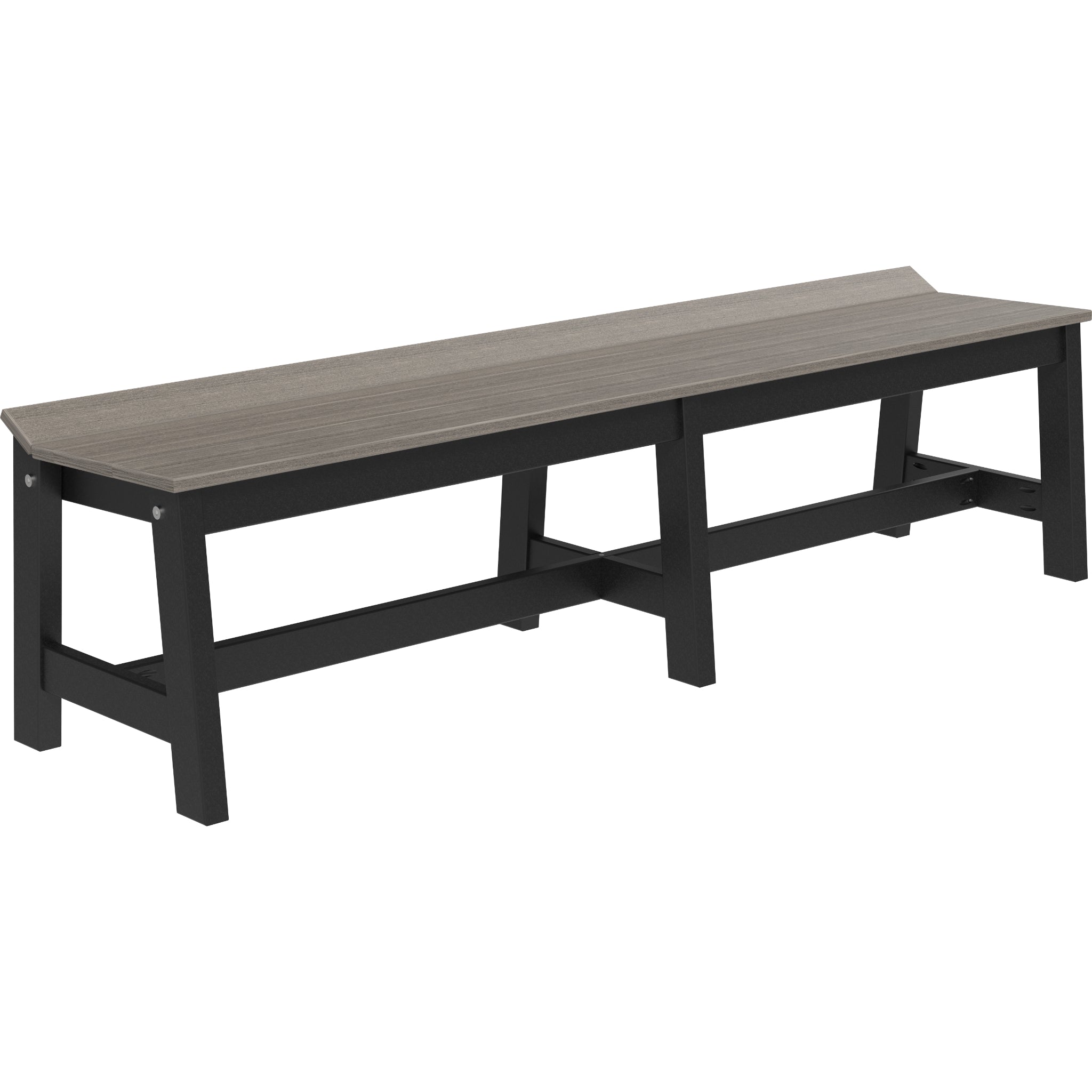 LuxCraft Café Dining Bench – Outdoor Poly 72" Dining Bench (CDB72)