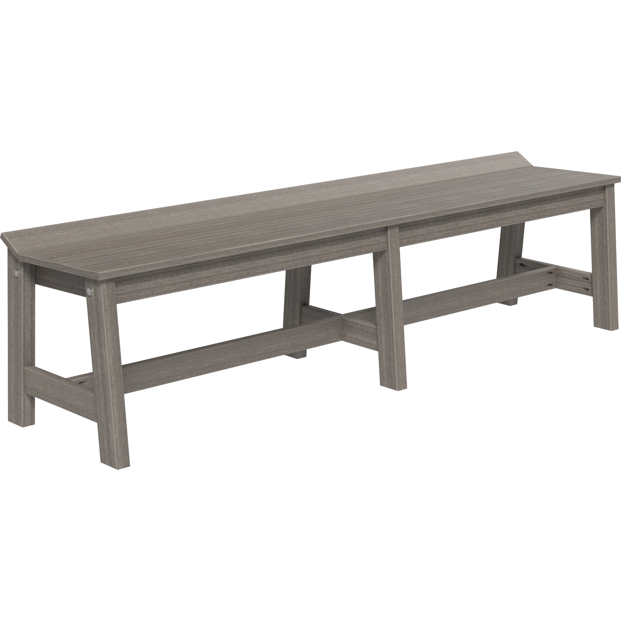 LuxCraft Café Dining Bench – Outdoor Poly 72" Dining Bench (CDB72)