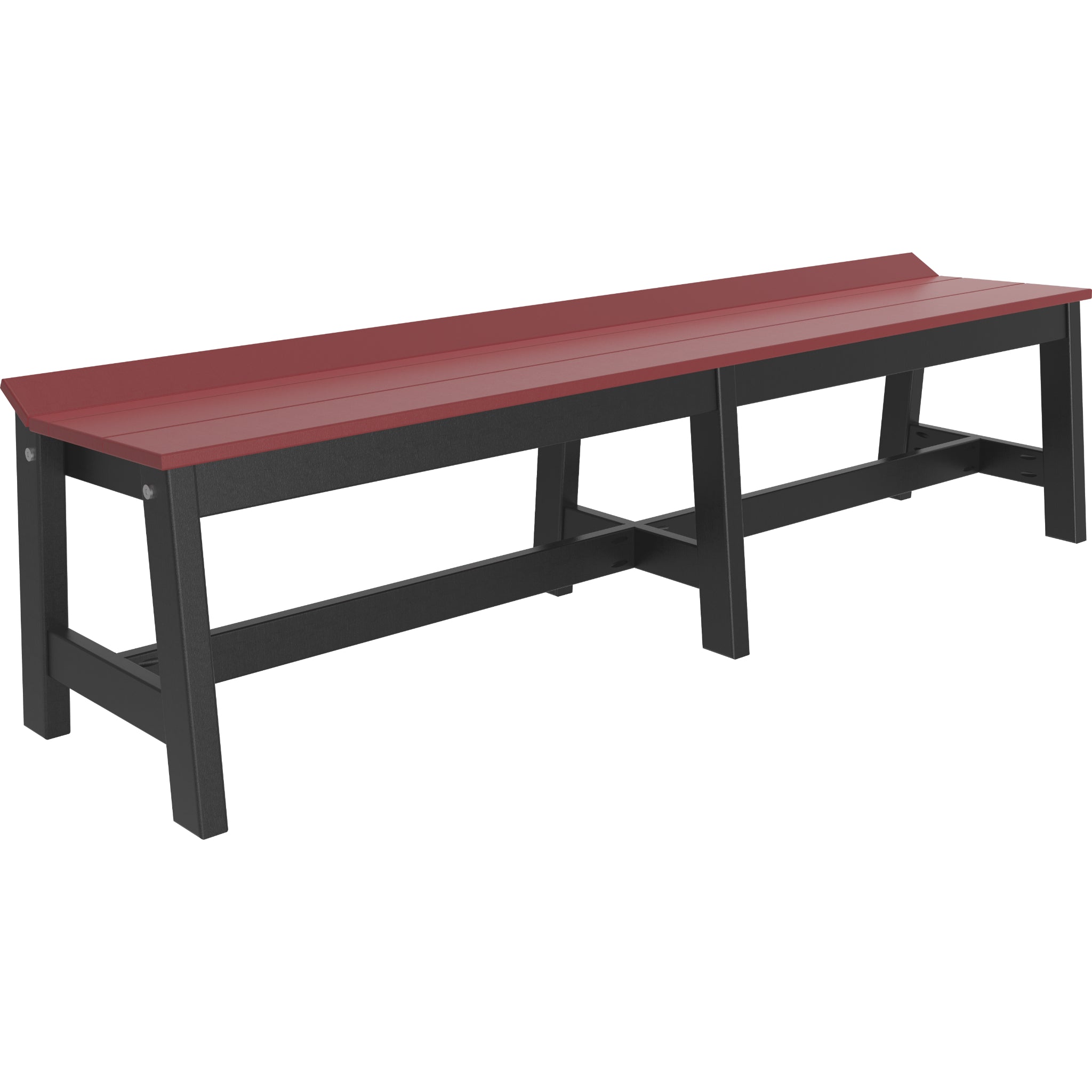 LuxCraft Café Dining Bench – Outdoor Poly 72" Dining Bench (CDB72)