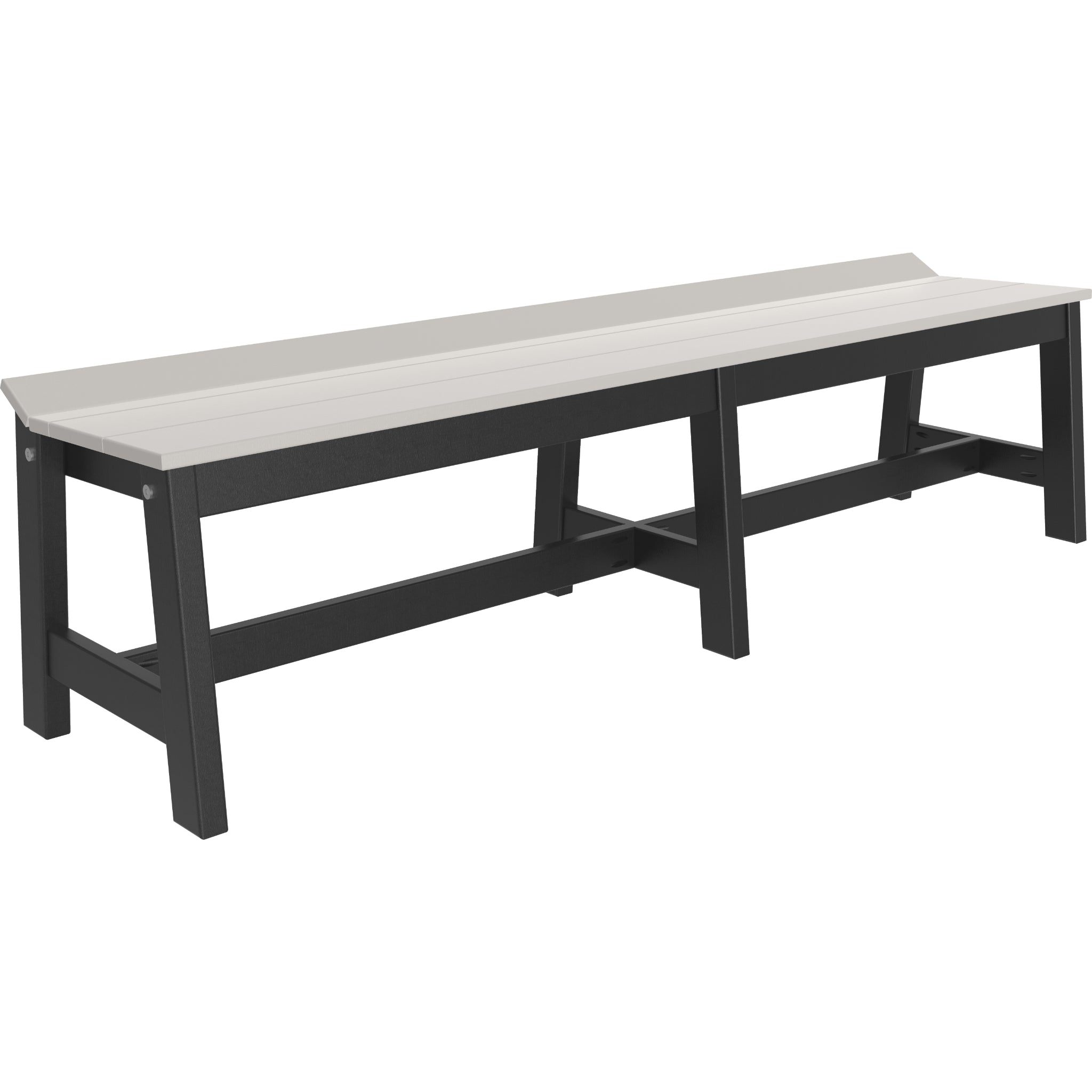 LuxCraft Café Dining Bench – Outdoor Poly 72" Dining Bench (CDB72)