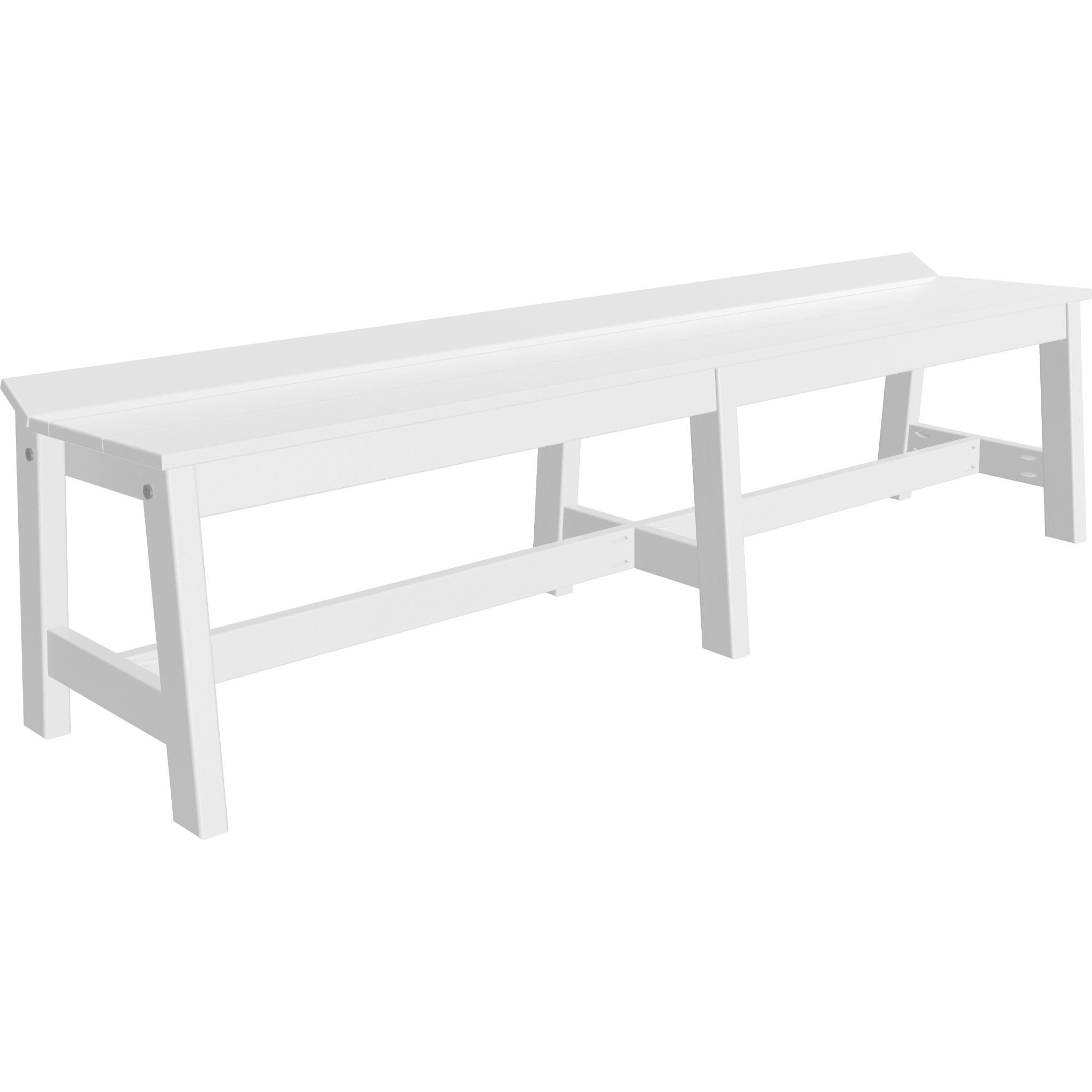 LuxCraft Café Dining Bench – Outdoor Poly 72" Dining Bench (CDB72)