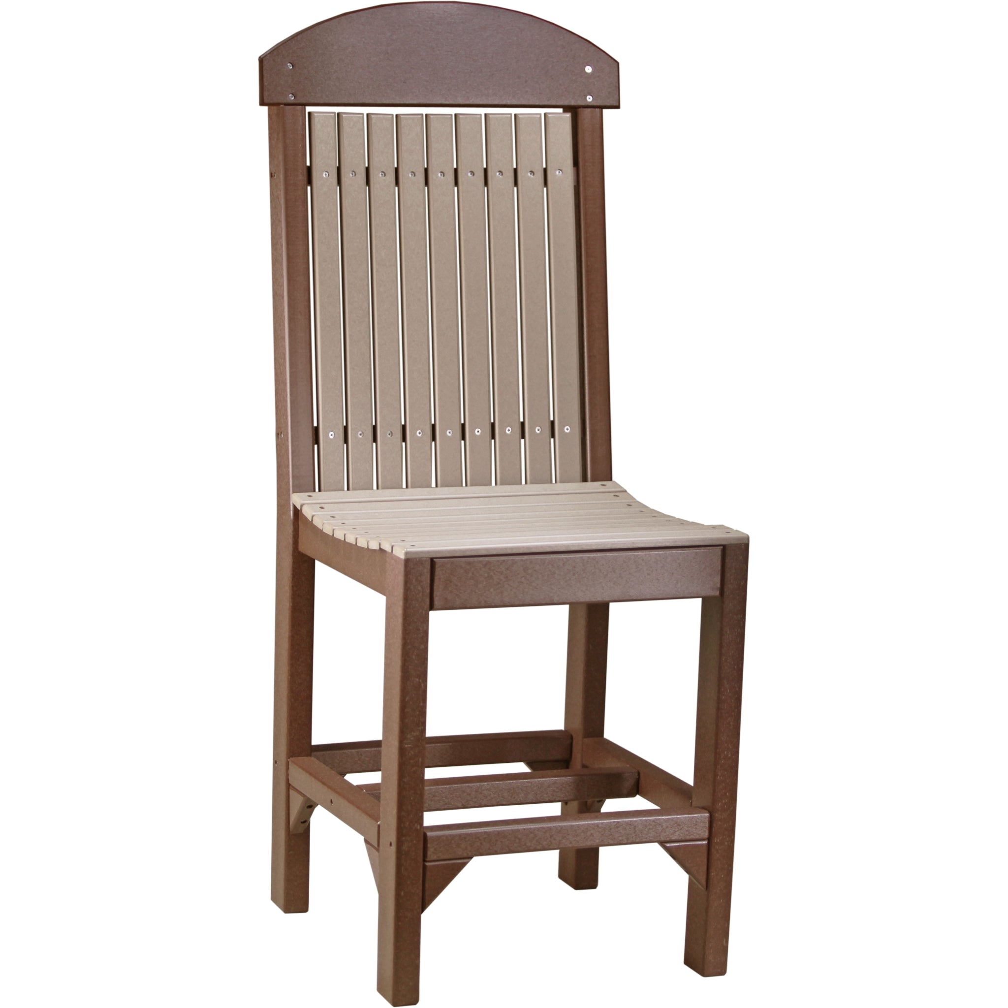 LuxCraft Classic Side Chair – Outdoor Poly Counter Height Chair (CSC)