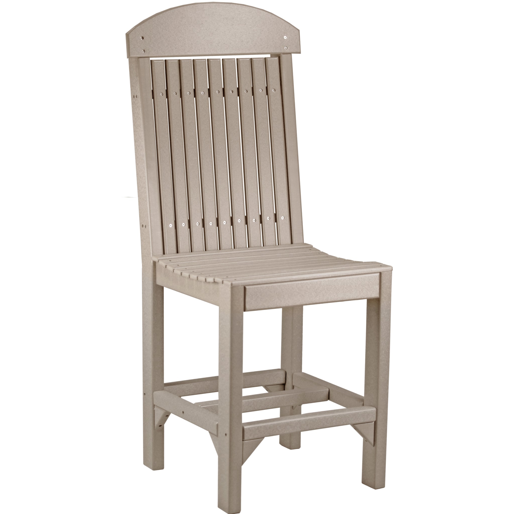 LuxCraft Classic Side Chair – Outdoor Poly Counter Height Chair (CSC)