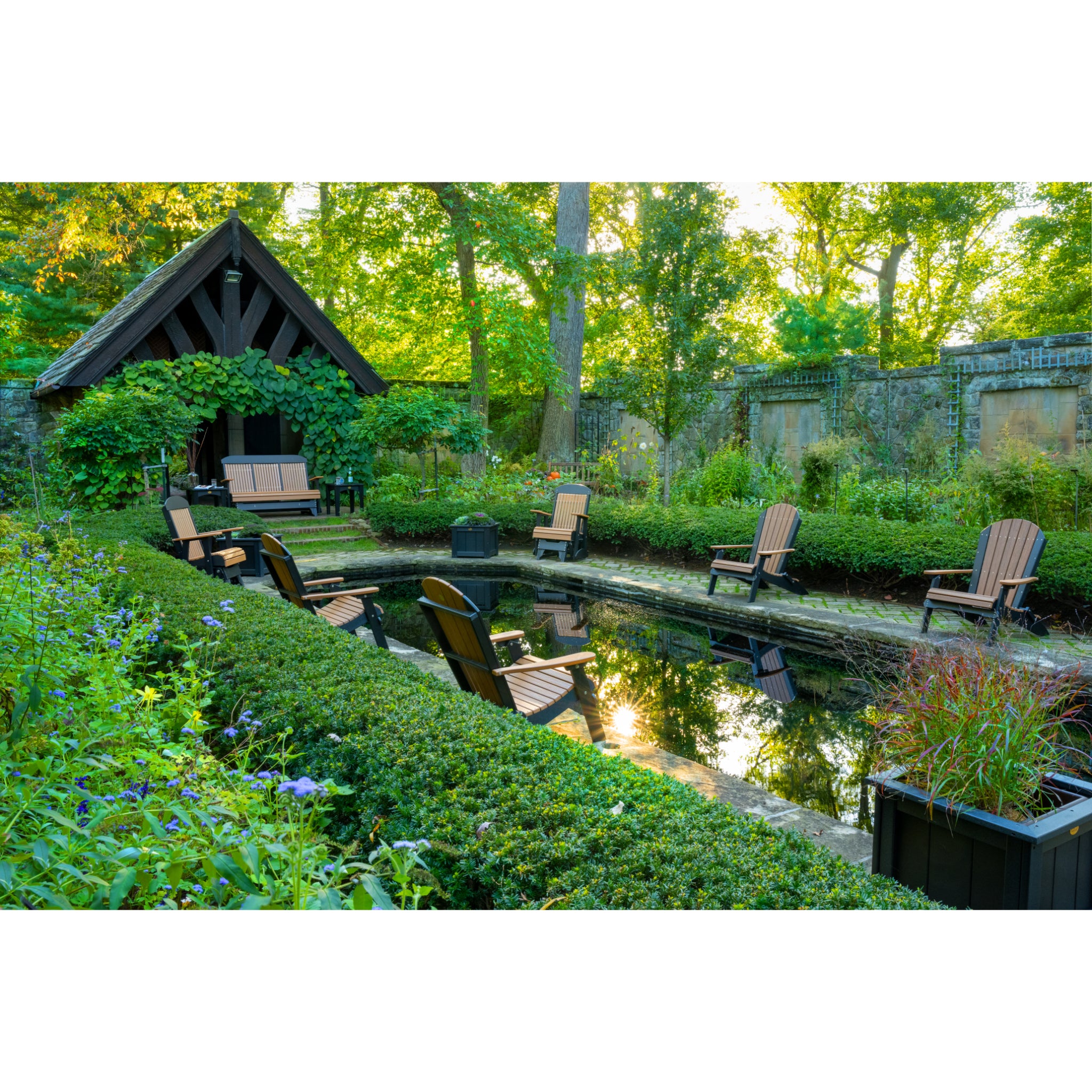 LuxCraft 2′ Classic Glider Chair – Outdoor Poly Glider Seat (2CPG)