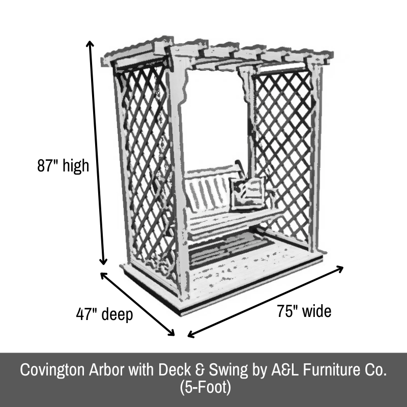 Covington Arbor with Deck & Swing
