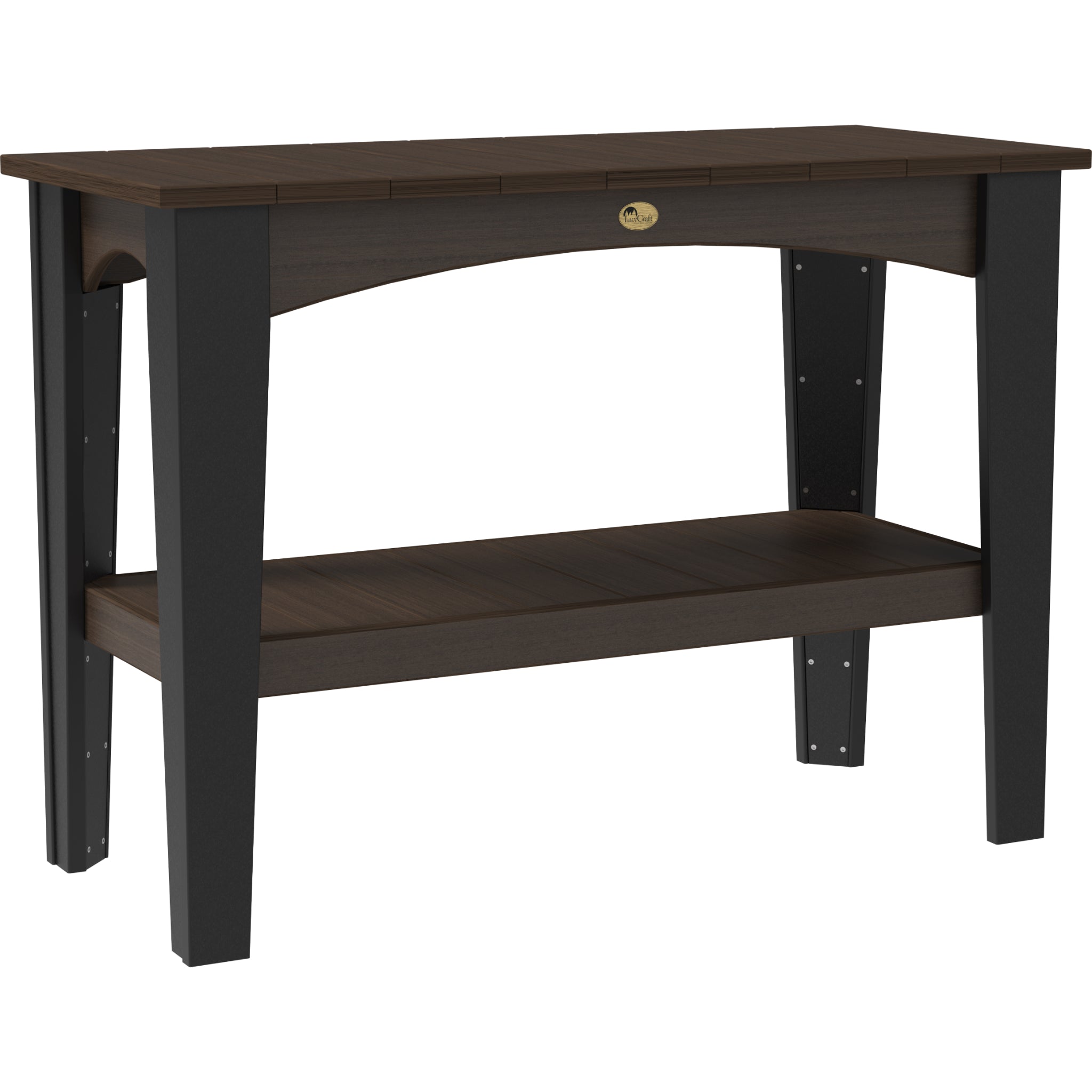 LuxCraft Island Buffet Table – Outdoor Poly Patio Counter Height Table (IBT)