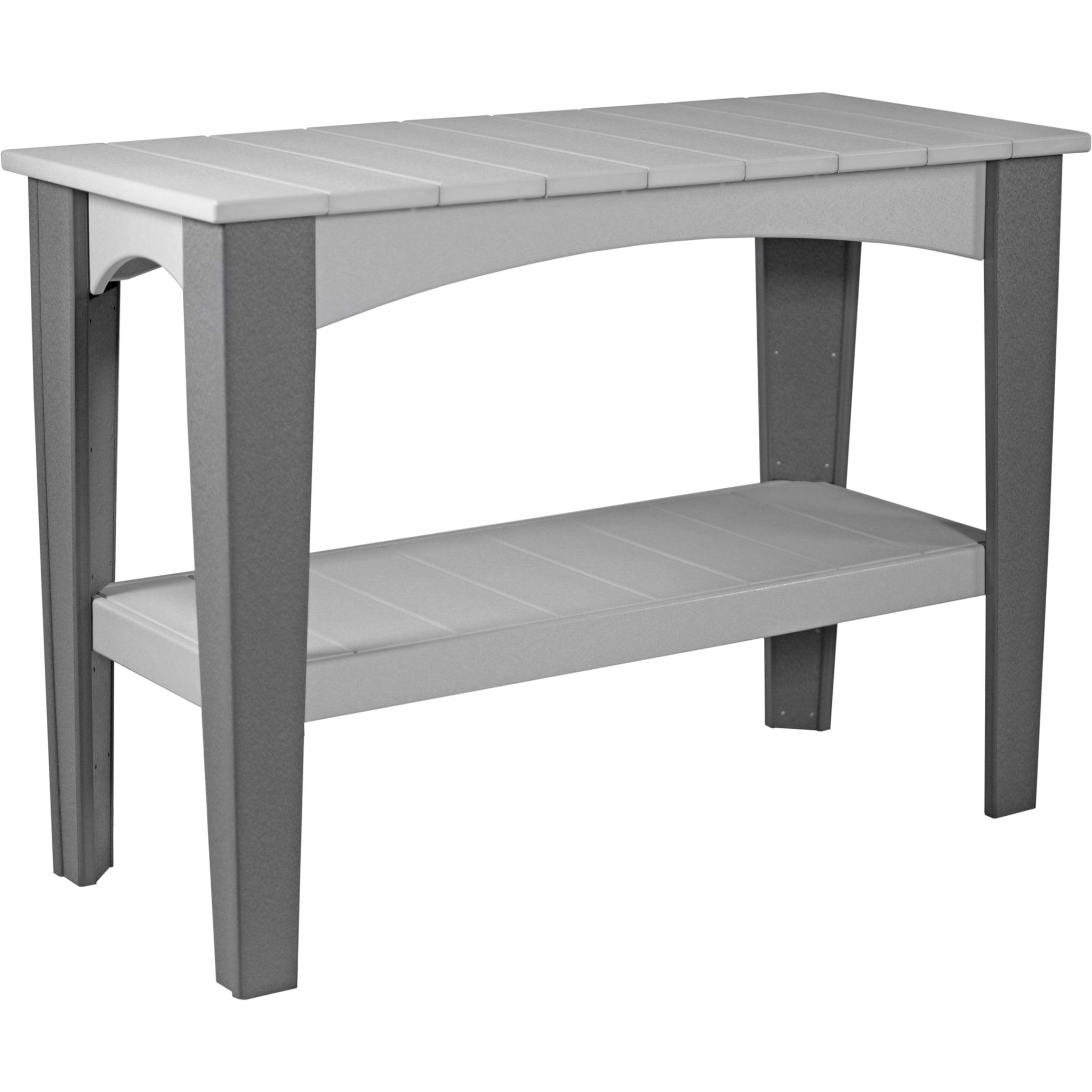 LuxCraft Island Buffet Table – Outdoor Poly Patio Counter Height Table (IBT)