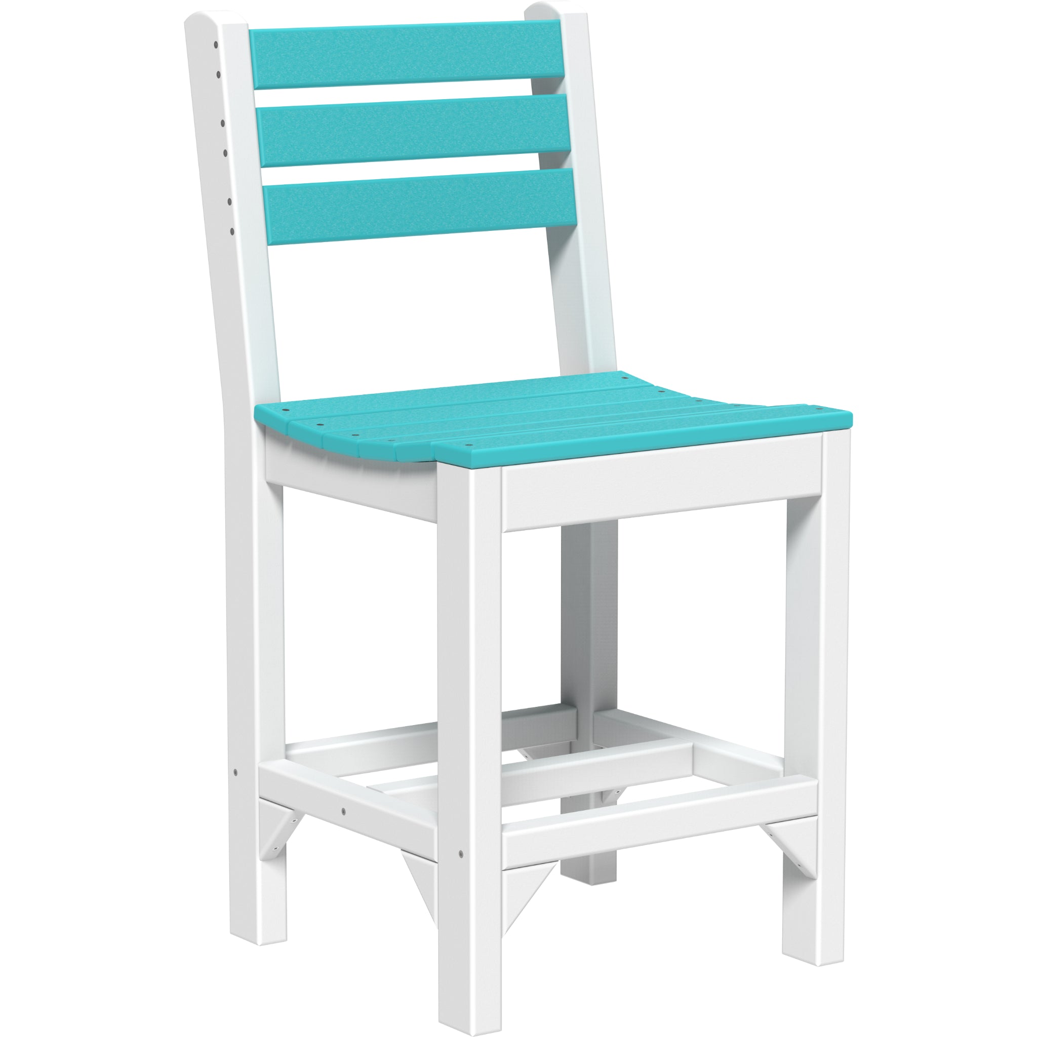 LuxCraft Island Side Chair – Outdoor Poly Counter Height Chair (ISC)