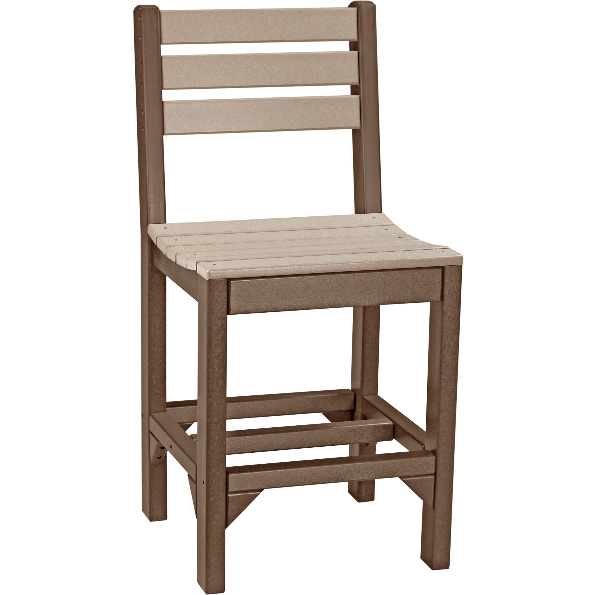 LuxCraft Island Side Chair – Outdoor Poly Counter Height Chair (ISC)