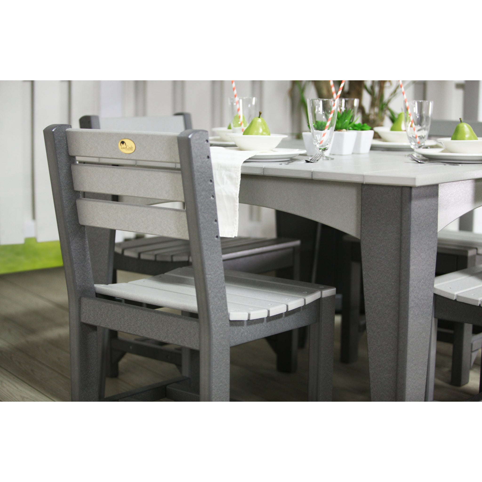 LuxCraft Island Side Chair – Outdoor Poly Dining Chair (ISC)