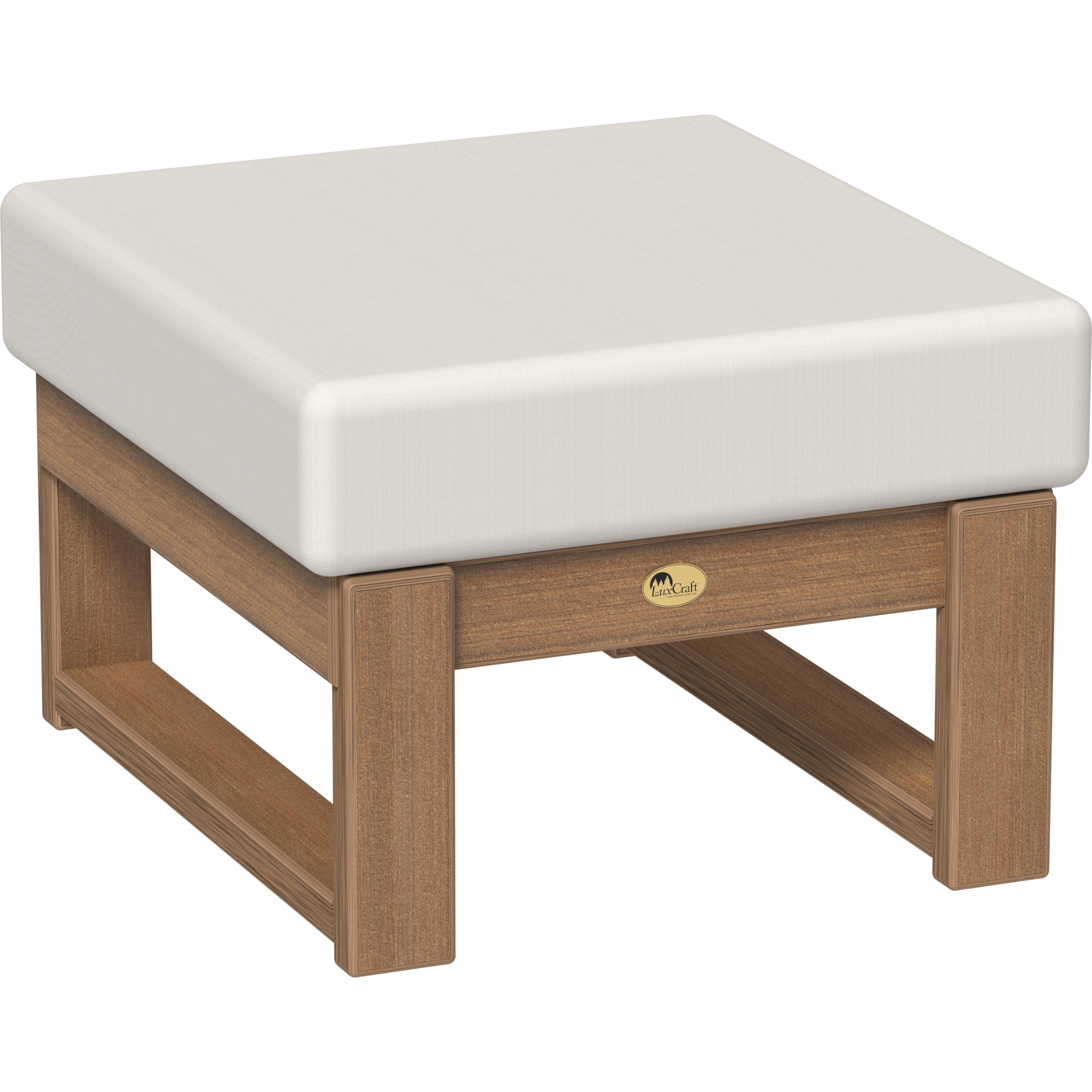 LuxCraft Lanai Deep Seating Ottoman – Outdoor Poly Patio Footrest (LDSO)