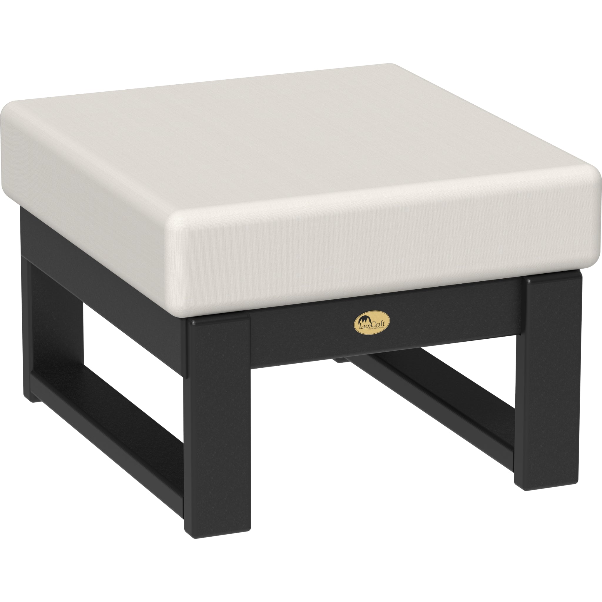 LuxCraft Lanai Deep Seating Ottoman – Outdoor Poly Patio Footrest (LDSO)