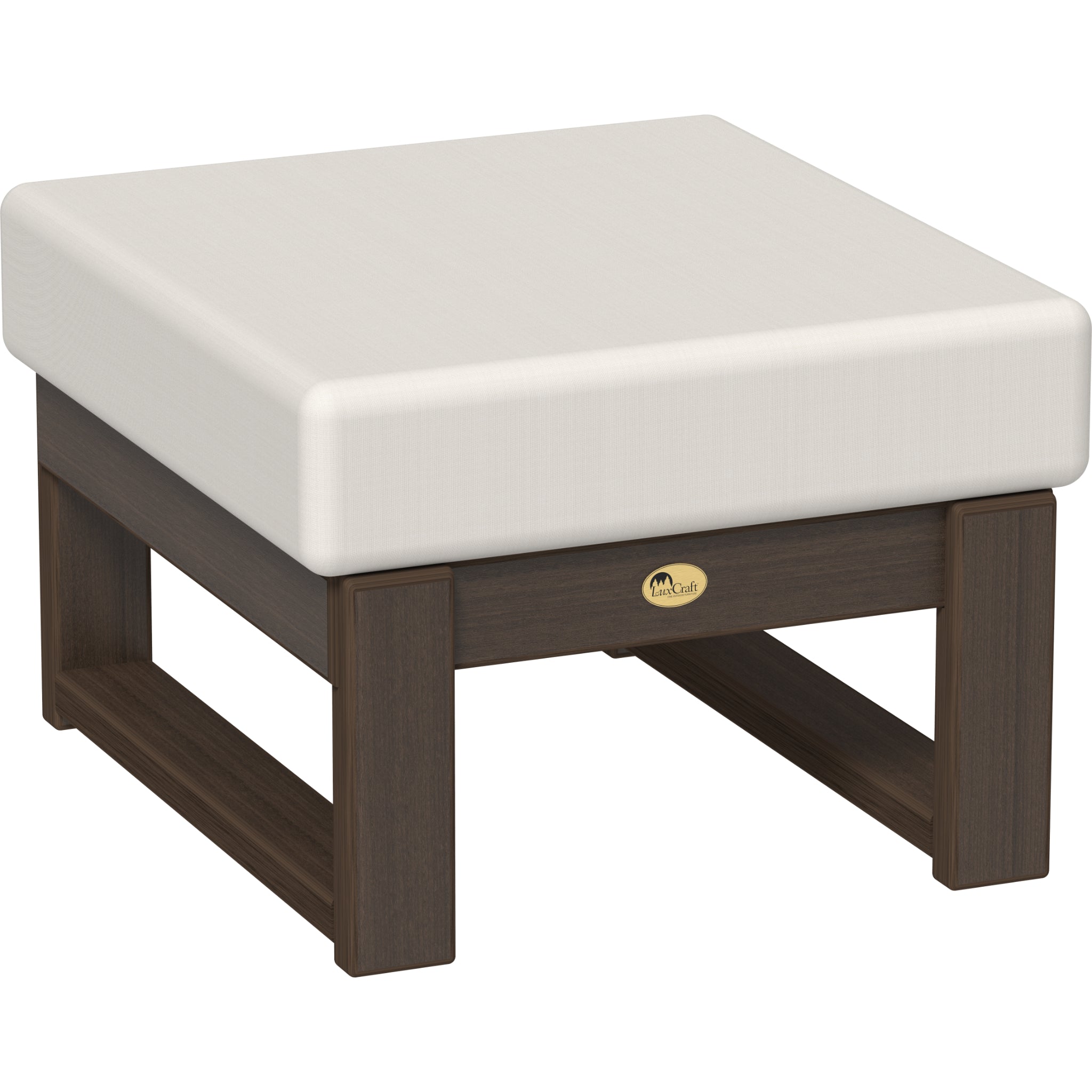 LuxCraft Lanai Deep Seating Ottoman – Outdoor Poly Patio Footrest (LDSO)