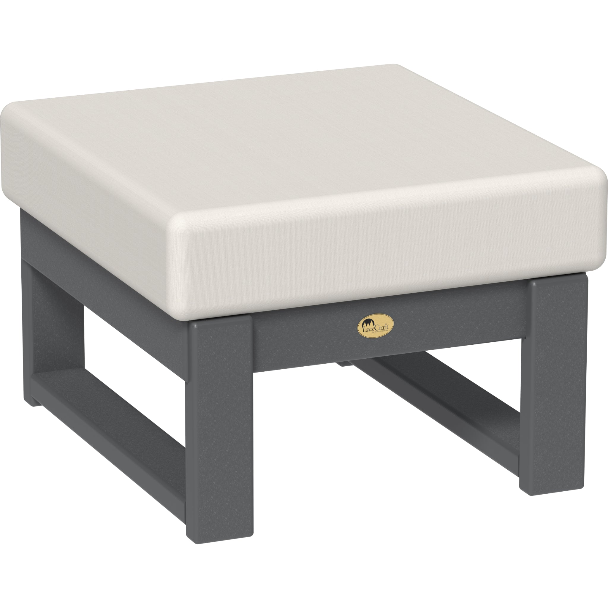 LuxCraft Lanai Deep Seating Ottoman – Outdoor Poly Patio Footrest (LDSO)