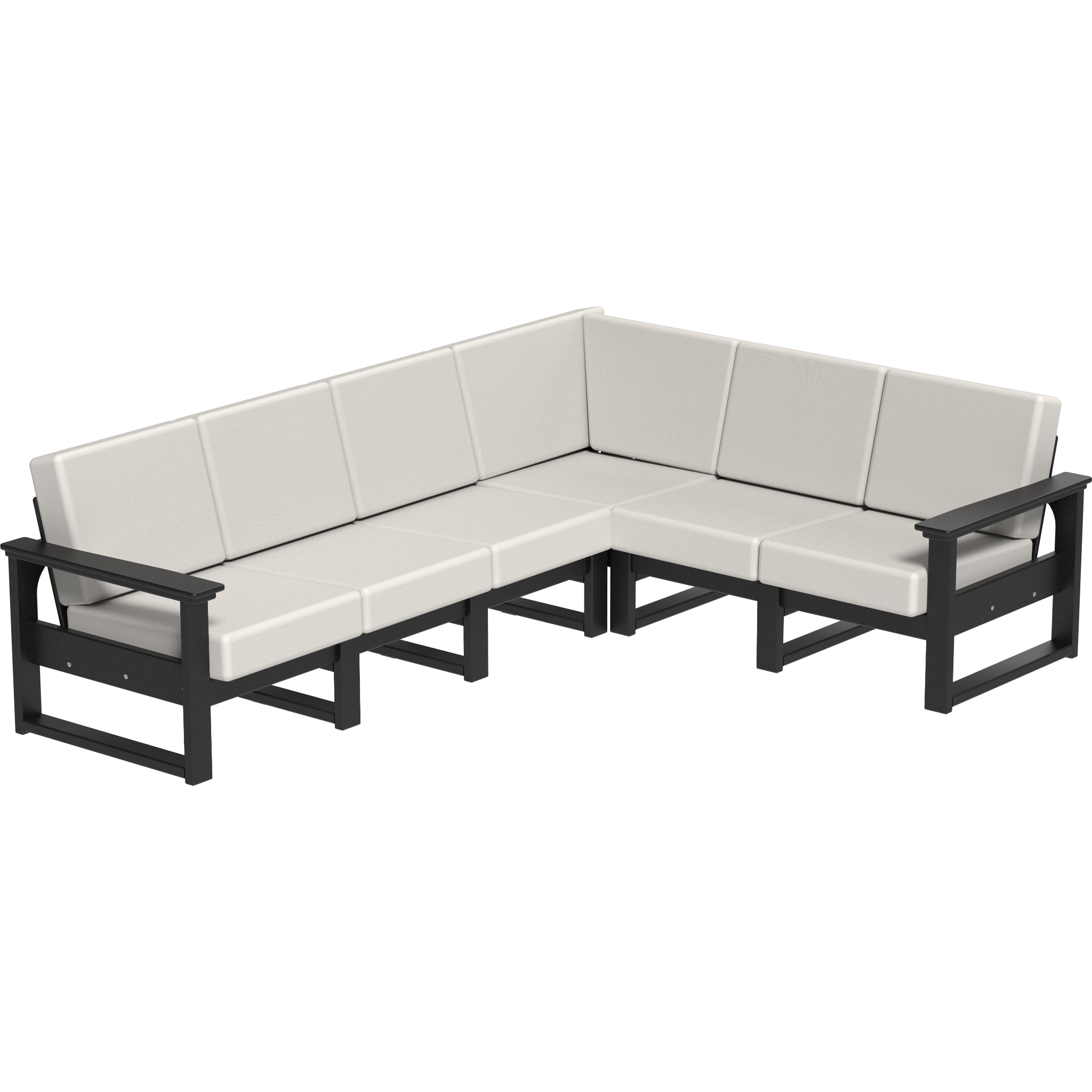 LuxCraft Lanai Deep Seating – Outdoor Poly Patio Lounge Set (LDS)