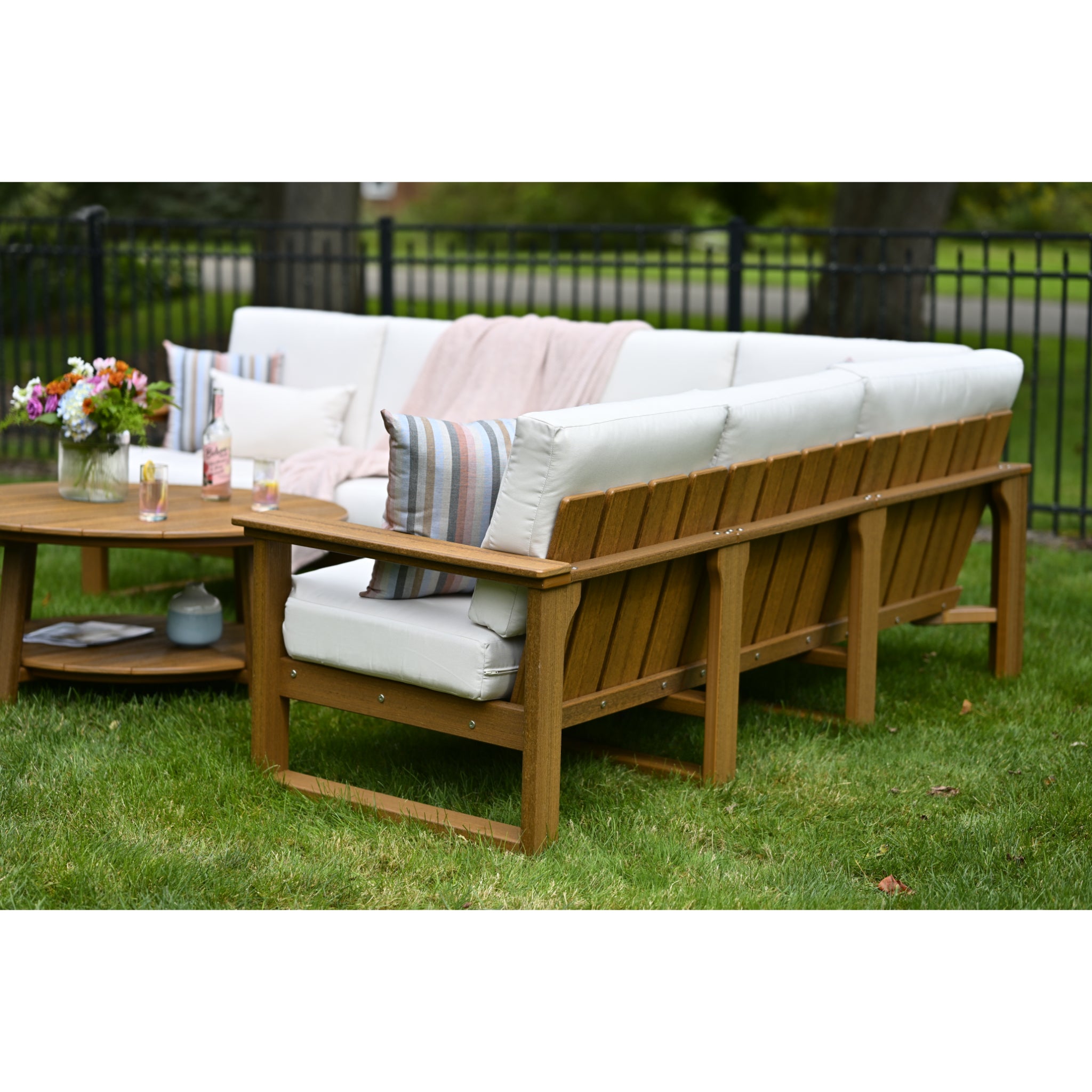 LuxCraft Lanai Deep Seating – Outdoor Poly Patio Lounge Set (LDS)