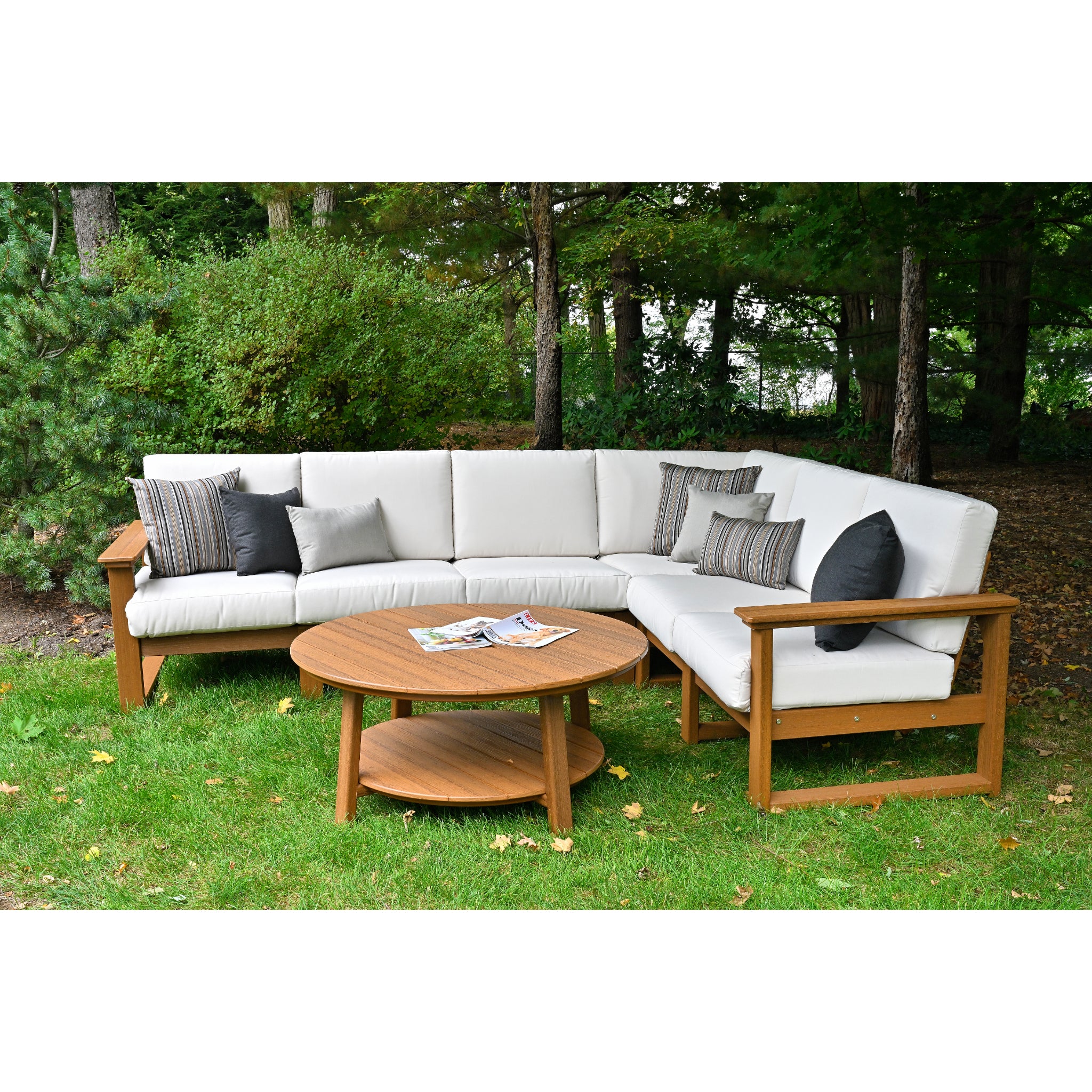 LuxCraft Lanai Deep Seating – Outdoor Poly Patio Lounge Set (LDS)