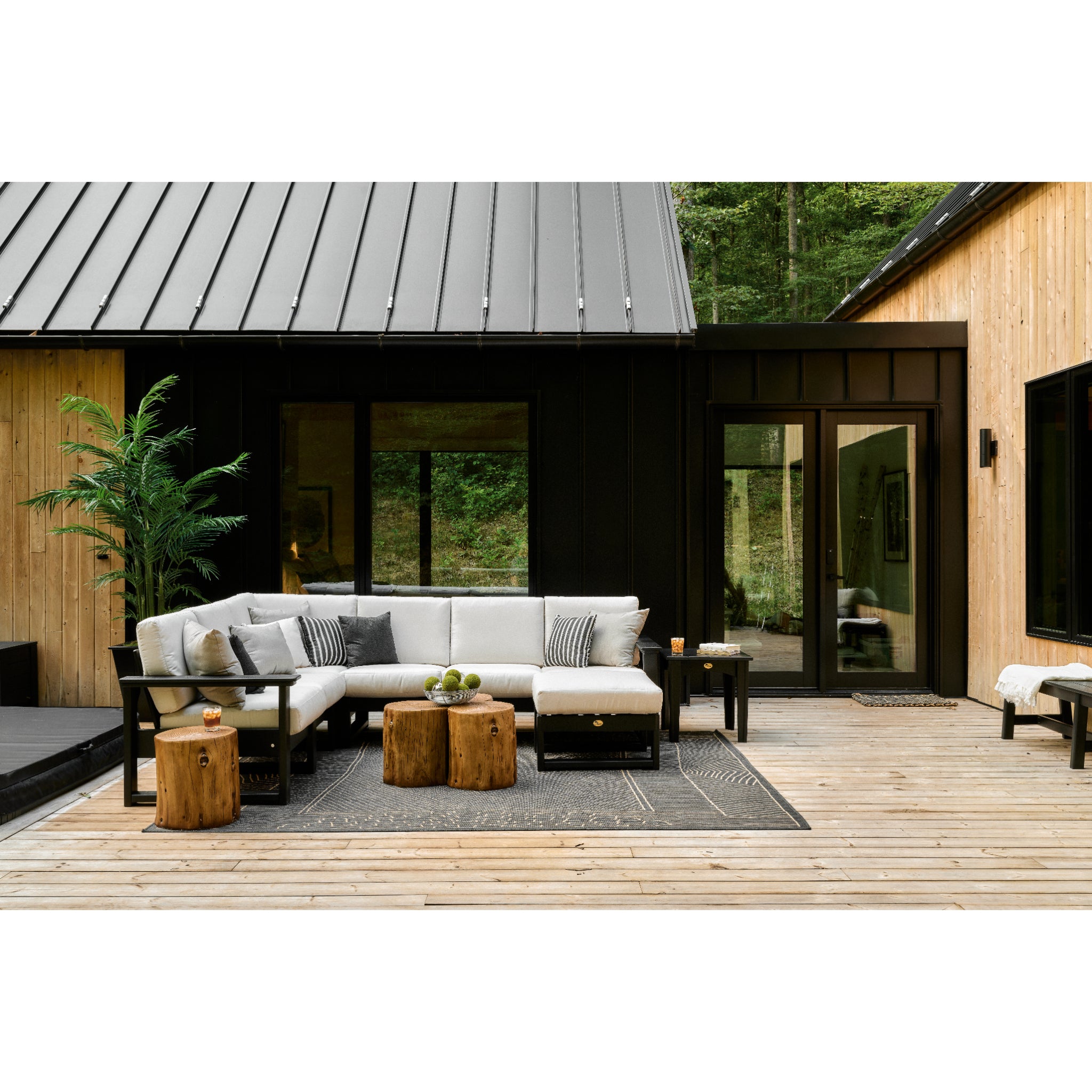 LuxCraft Lanai Deep Seating – Outdoor Poly Patio Lounge Set (LDS)