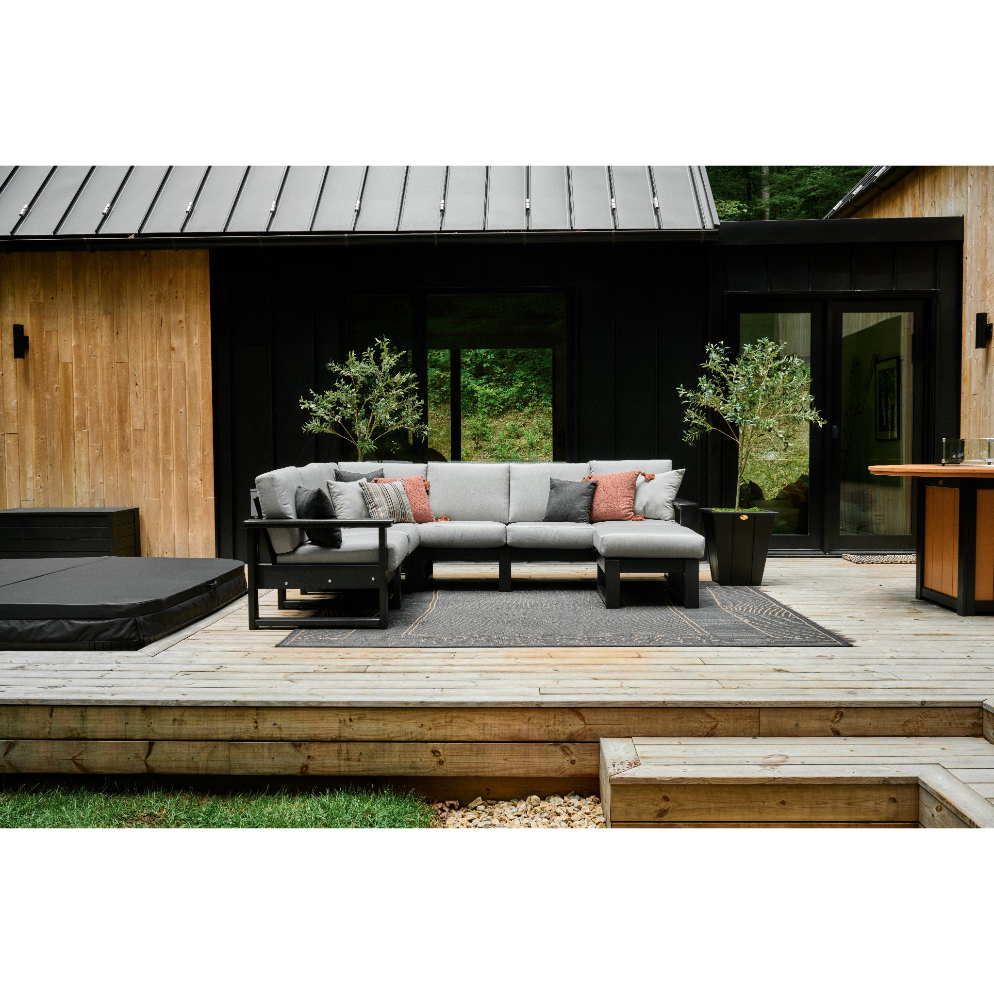 LuxCraft Lanai Deep Seating – Outdoor Poly Patio Lounge Set (LDS)