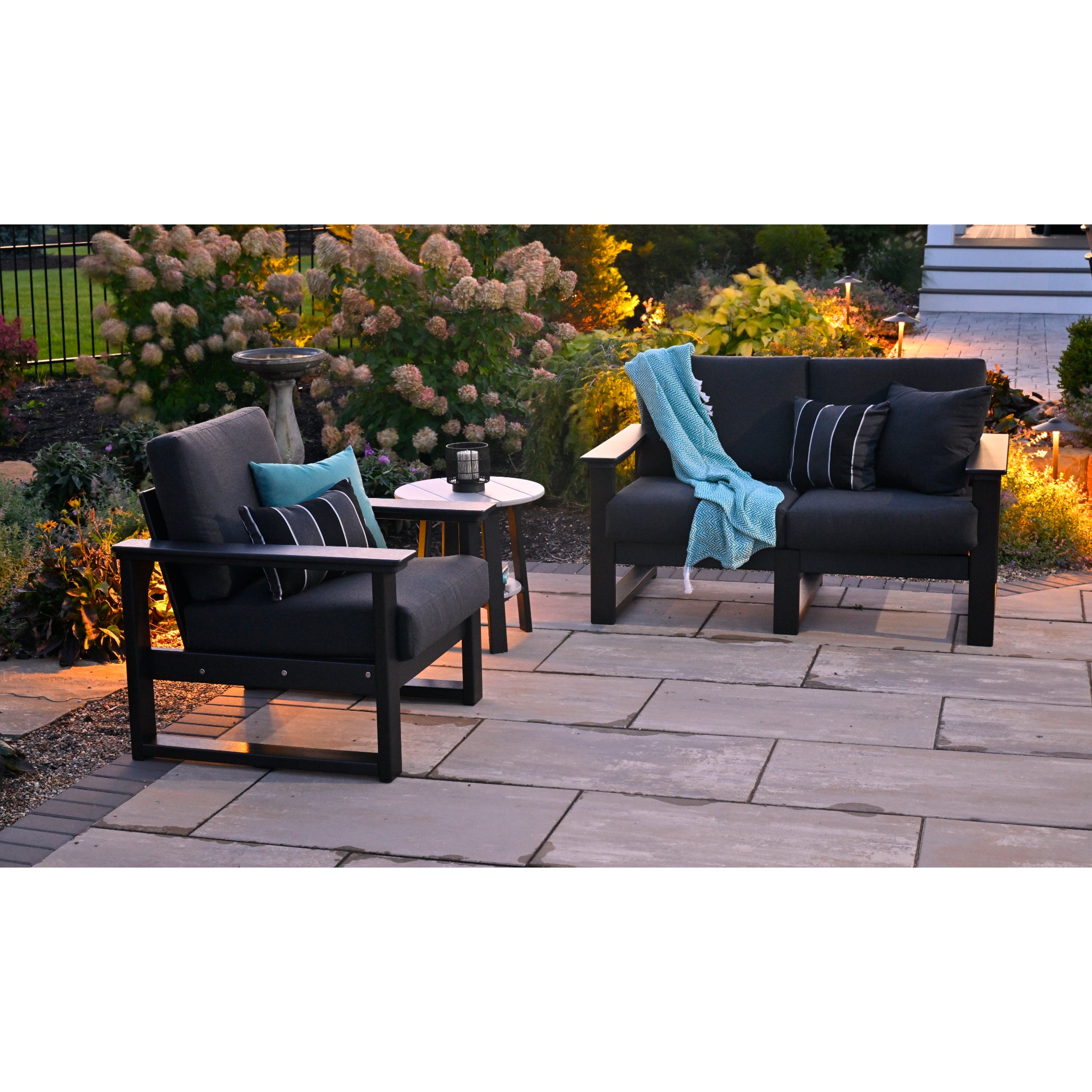 LuxCraft Lanai Deep Seating – Outdoor Poly Patio Lounge Set (LDS)