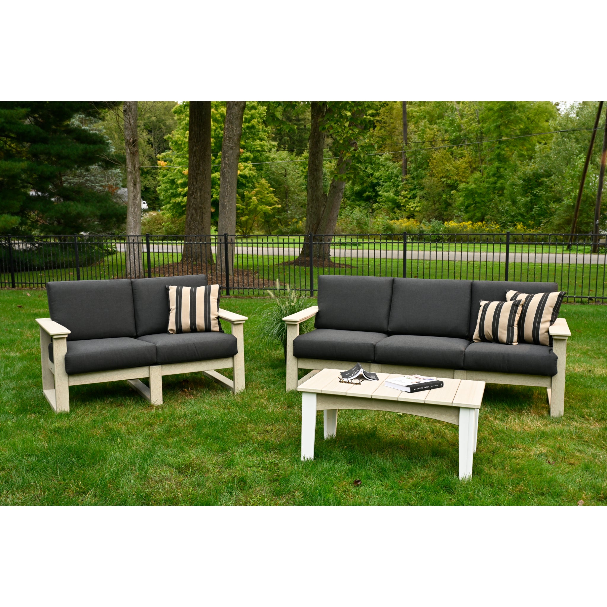 LuxCraft Lanai Deep Seating – Outdoor Poly Patio Lounge Set (LDS)