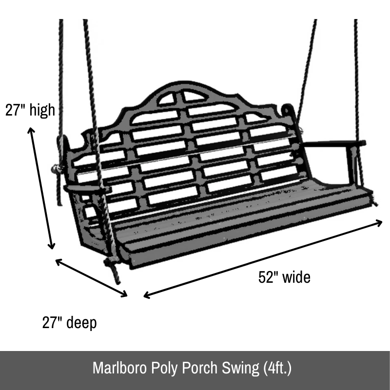 Marlboro Poly Porch Swing