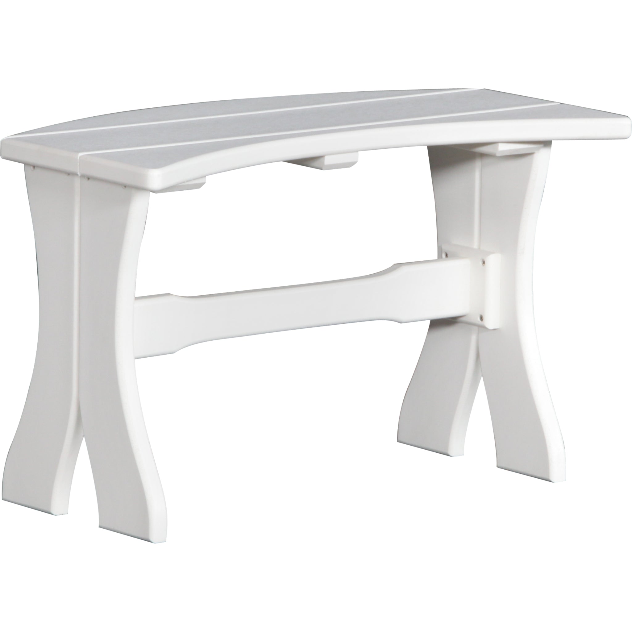 LuxCraft 28″ Table Bench – Outdoor Poly Patio Bench (P28TB)