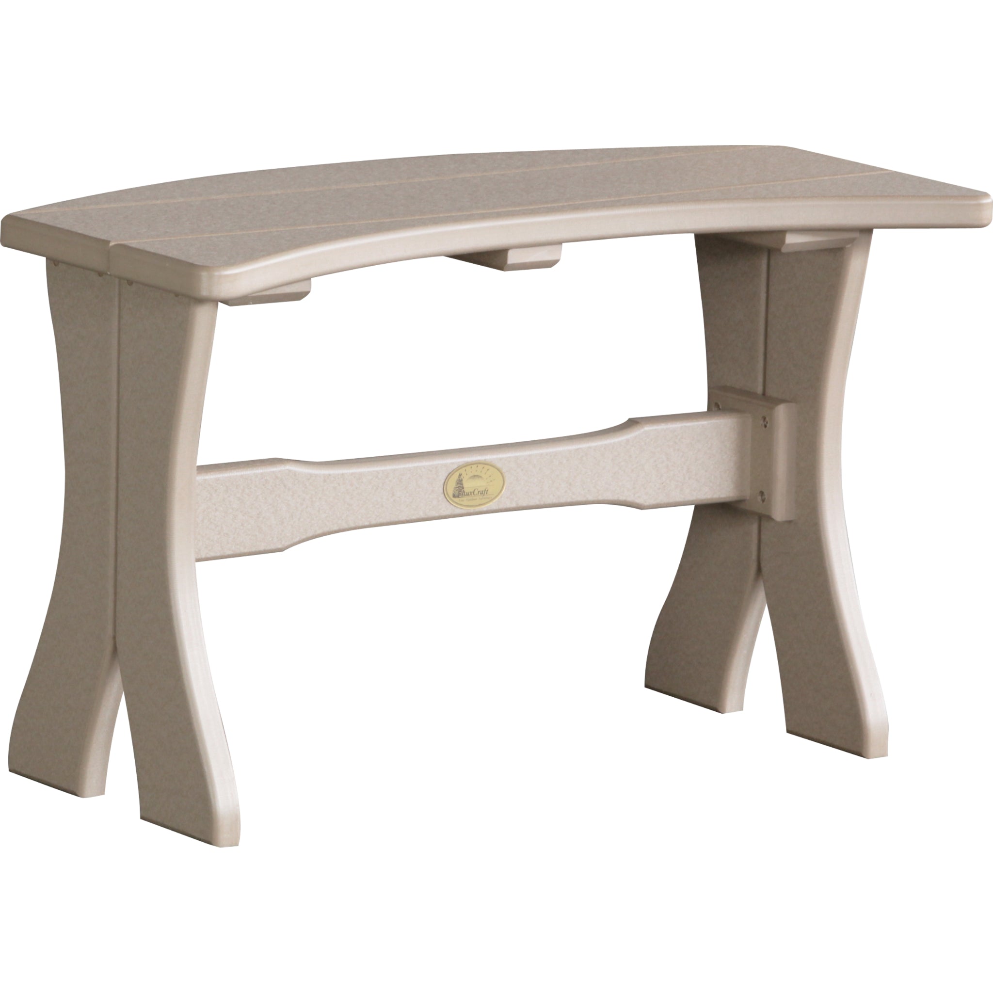 LuxCraft 28″ Table Bench – Outdoor Poly Patio Bench (P28TB)