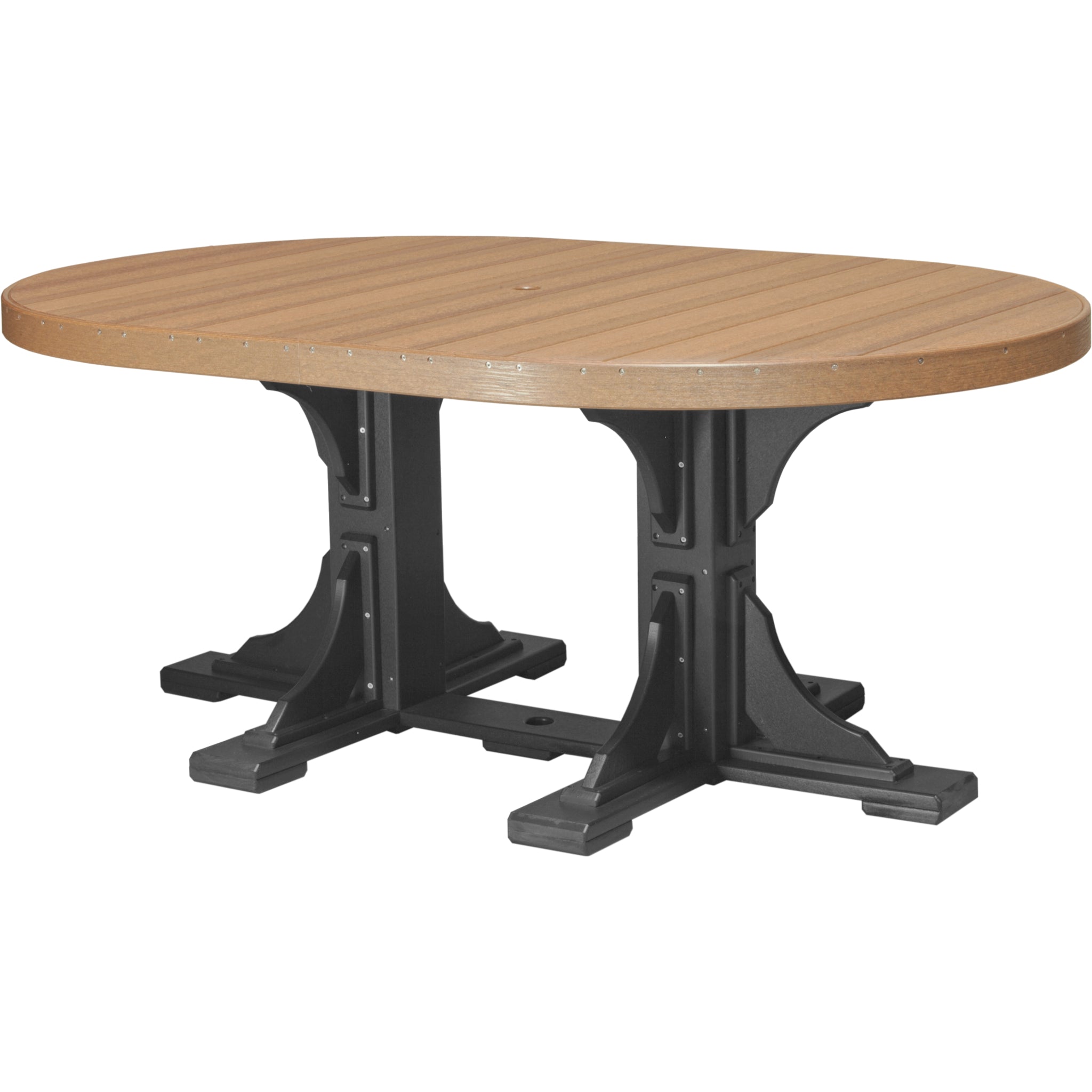 LuxCraft 4′ x 6′ Oval Table – Outdoor Poly Patio Dining Table (P46OT)
