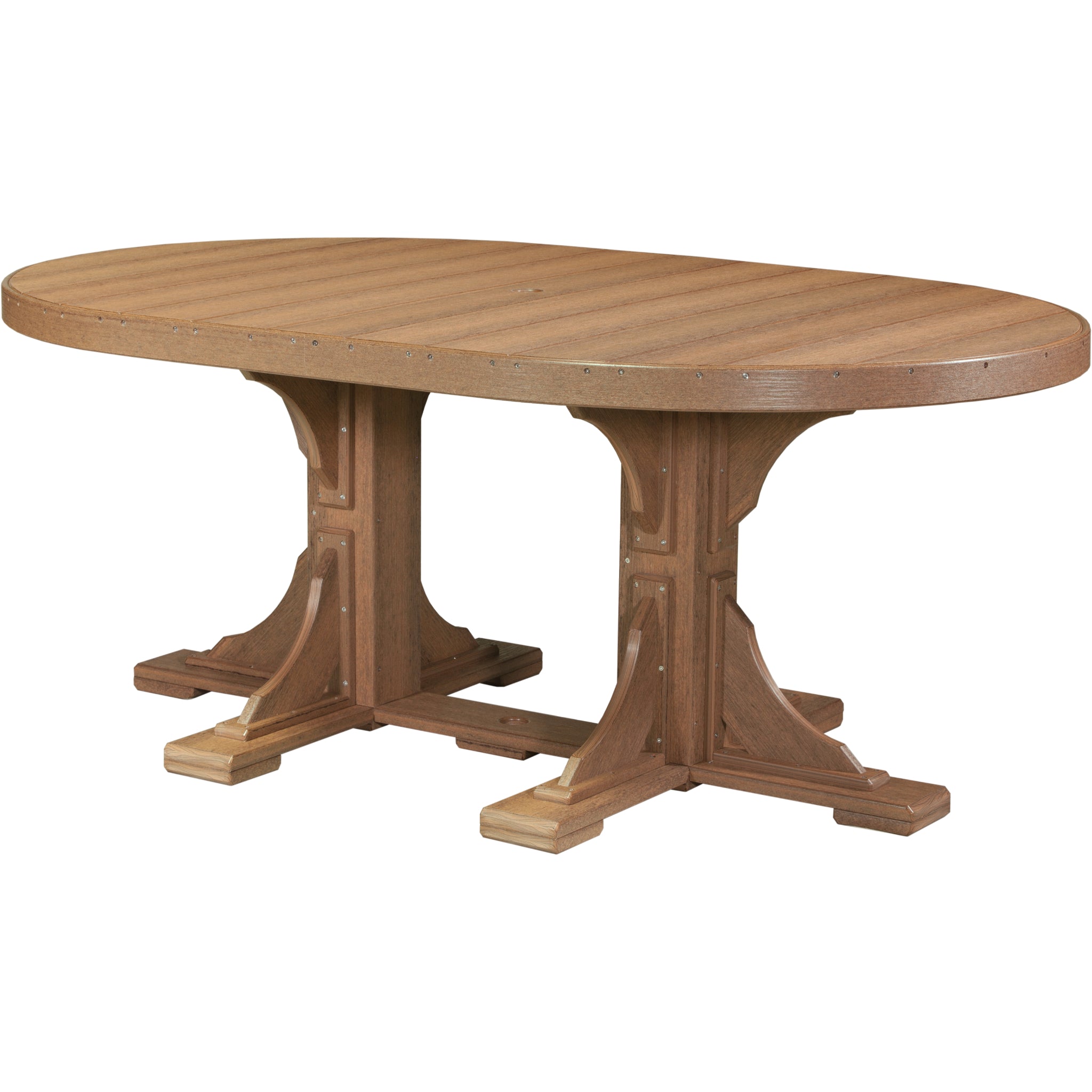 LuxCraft 4′ x 6′ Oval Table – Outdoor Poly Patio Dining Table (P46OT)