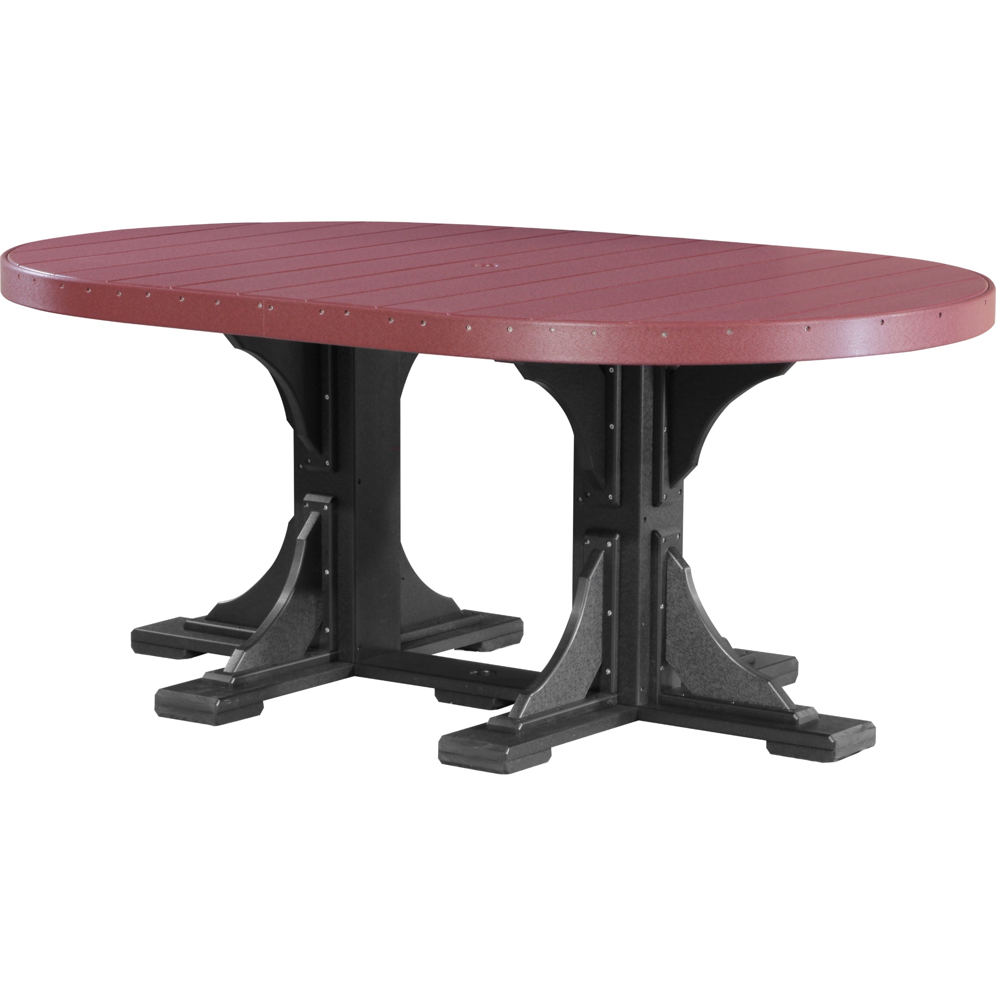 LuxCraft 4′ x 6′ Oval Table – Outdoor Poly Patio Dining Table (P46OT)