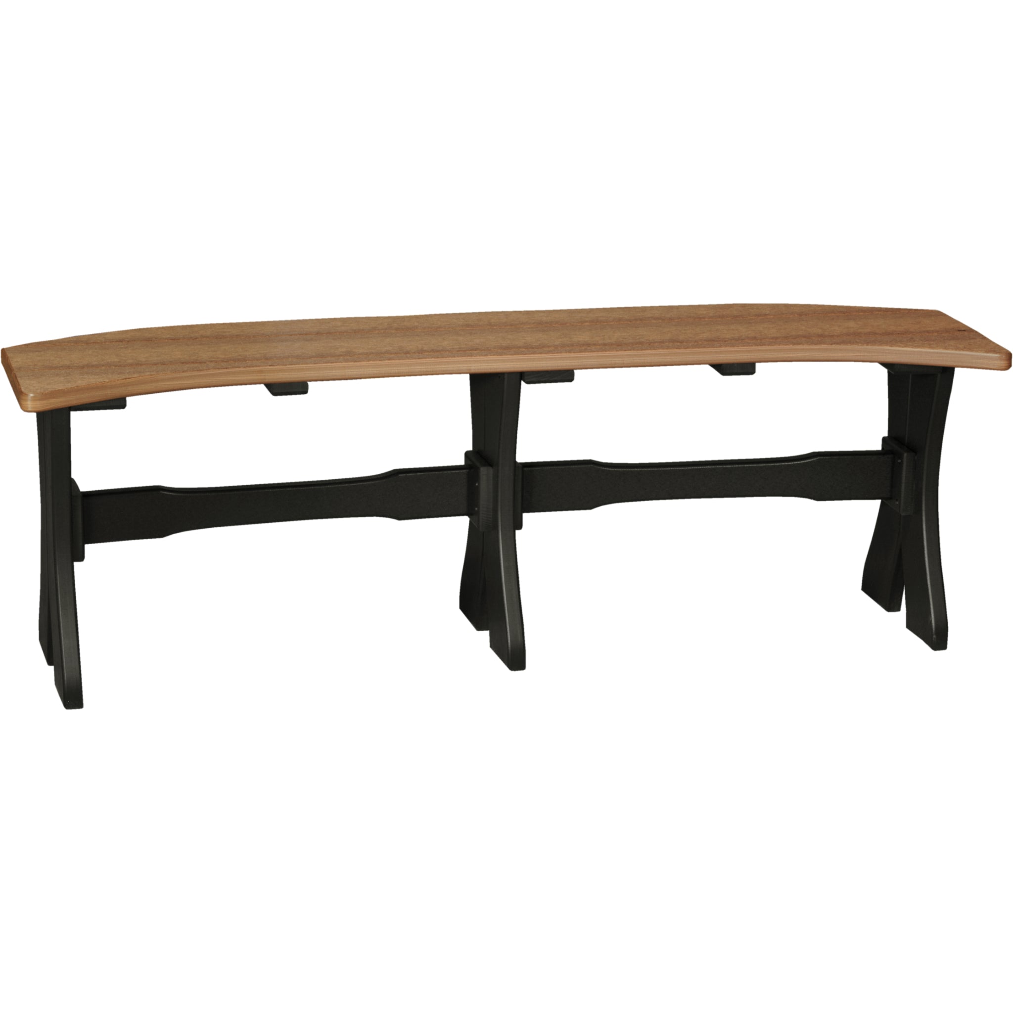 LuxCraft 52″ Table Bench – Outdoor Poly Patio Bench (P52TB)