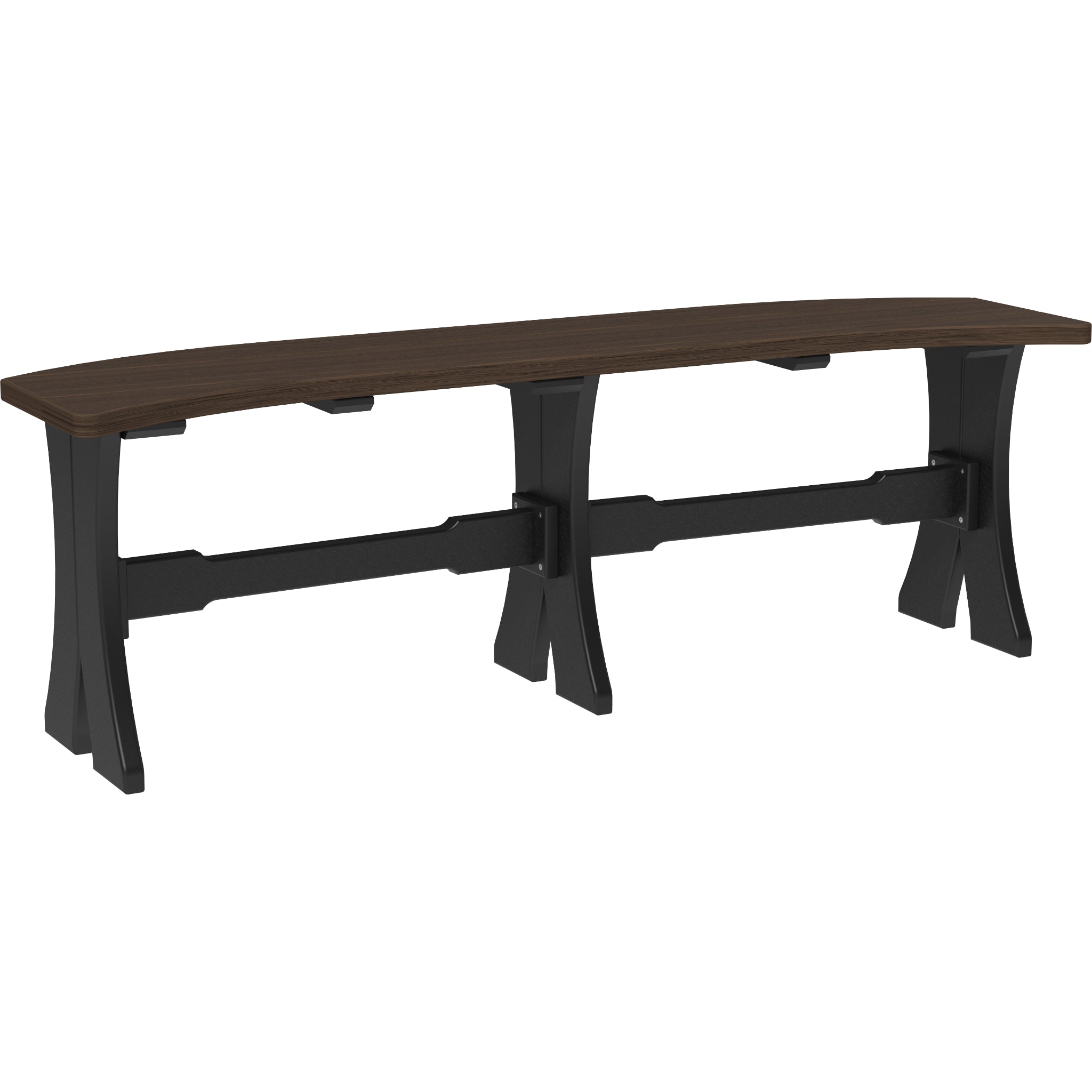 LuxCraft 52″ Table Bench – Outdoor Poly Patio Bench (P52TB)