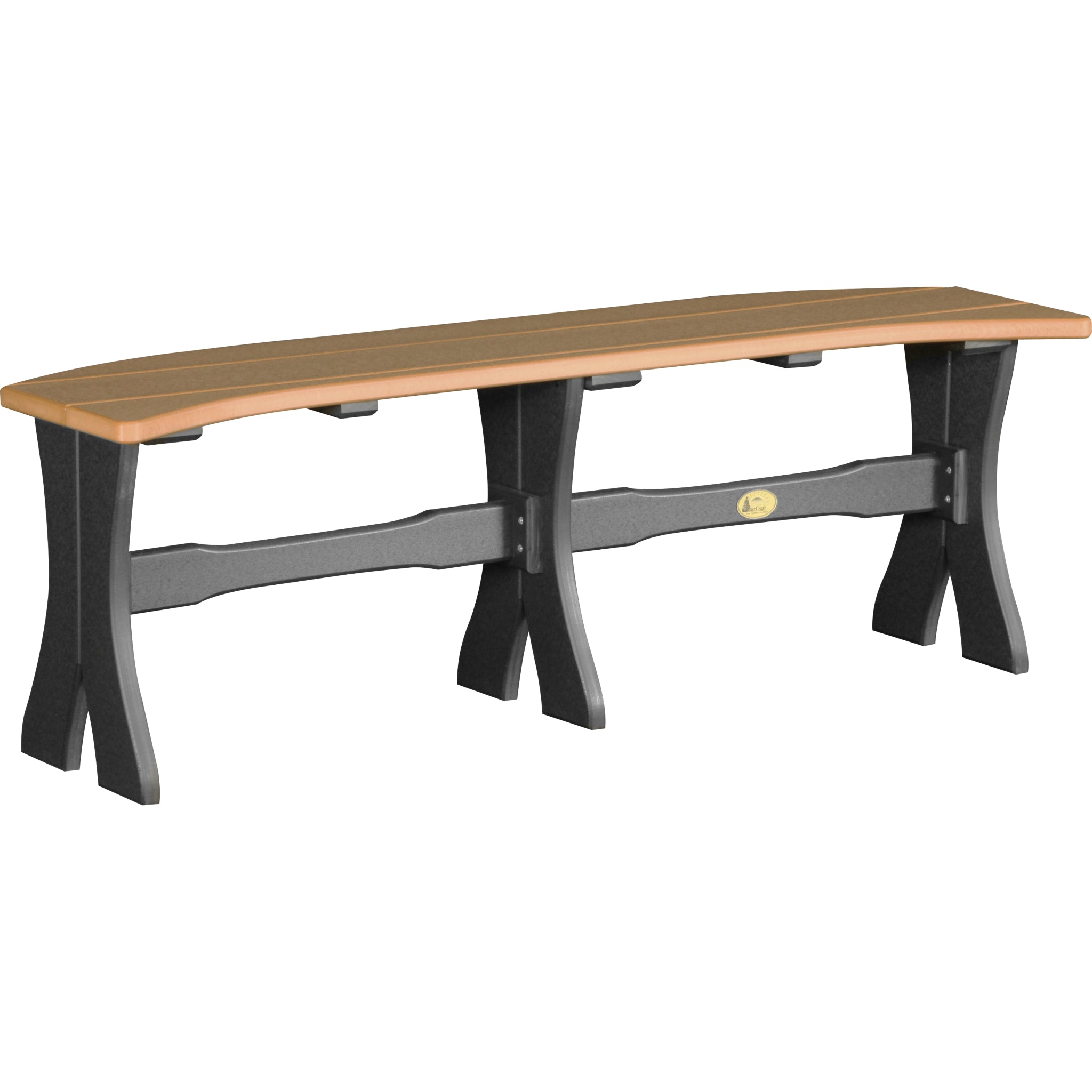 LuxCraft 52″ Table Bench – Outdoor Poly Patio Bench (P52TB)