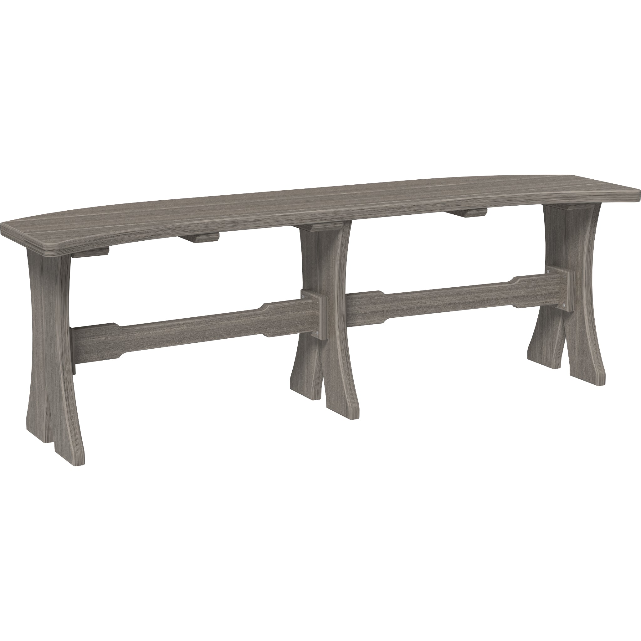 LuxCraft 52″ Table Bench – Outdoor Poly Patio Bench (P52TB)
