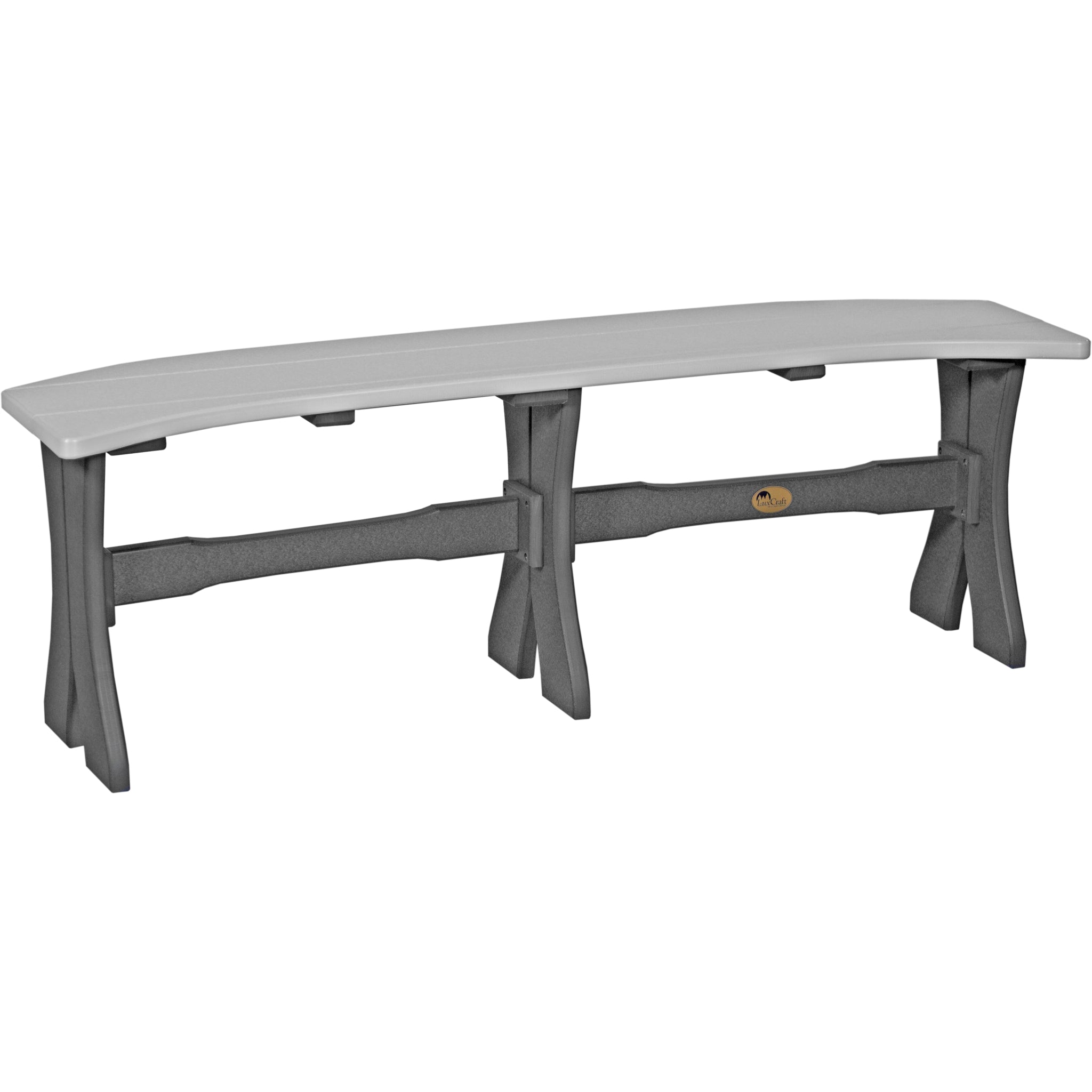 LuxCraft 52″ Table Bench – Outdoor Poly Patio Bench (P52TB)