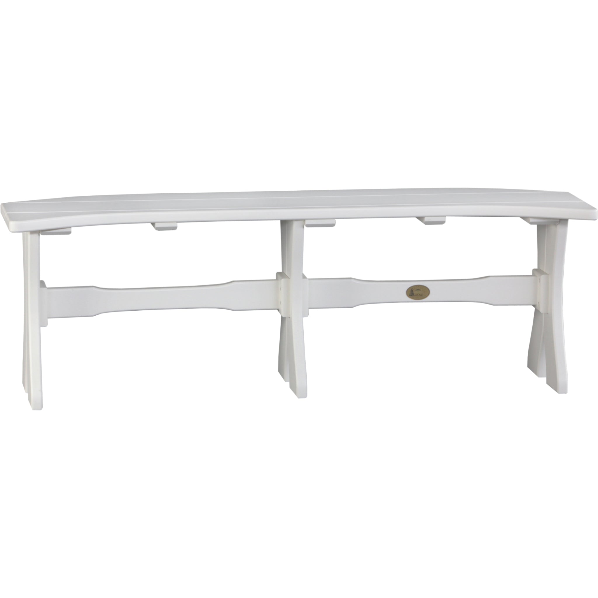 LuxCraft 52″ Table Bench – Outdoor Poly Patio Bench (P52TB)