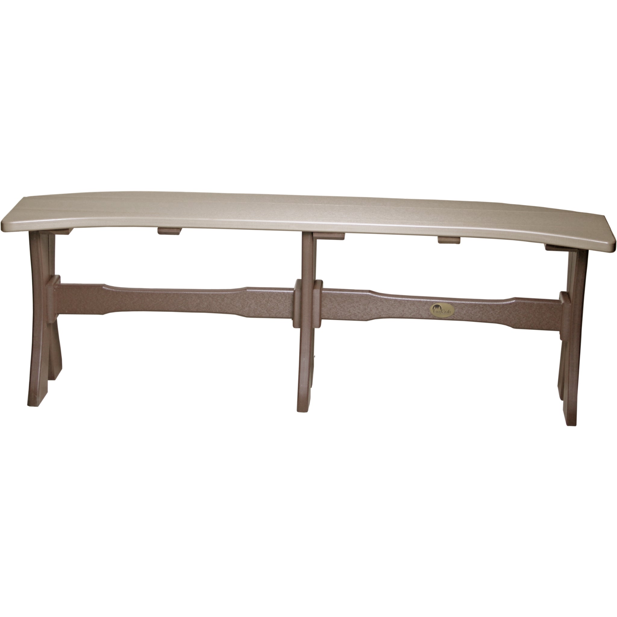 LuxCraft 52″ Table Bench – Outdoor Poly Patio Bench (P52TB)