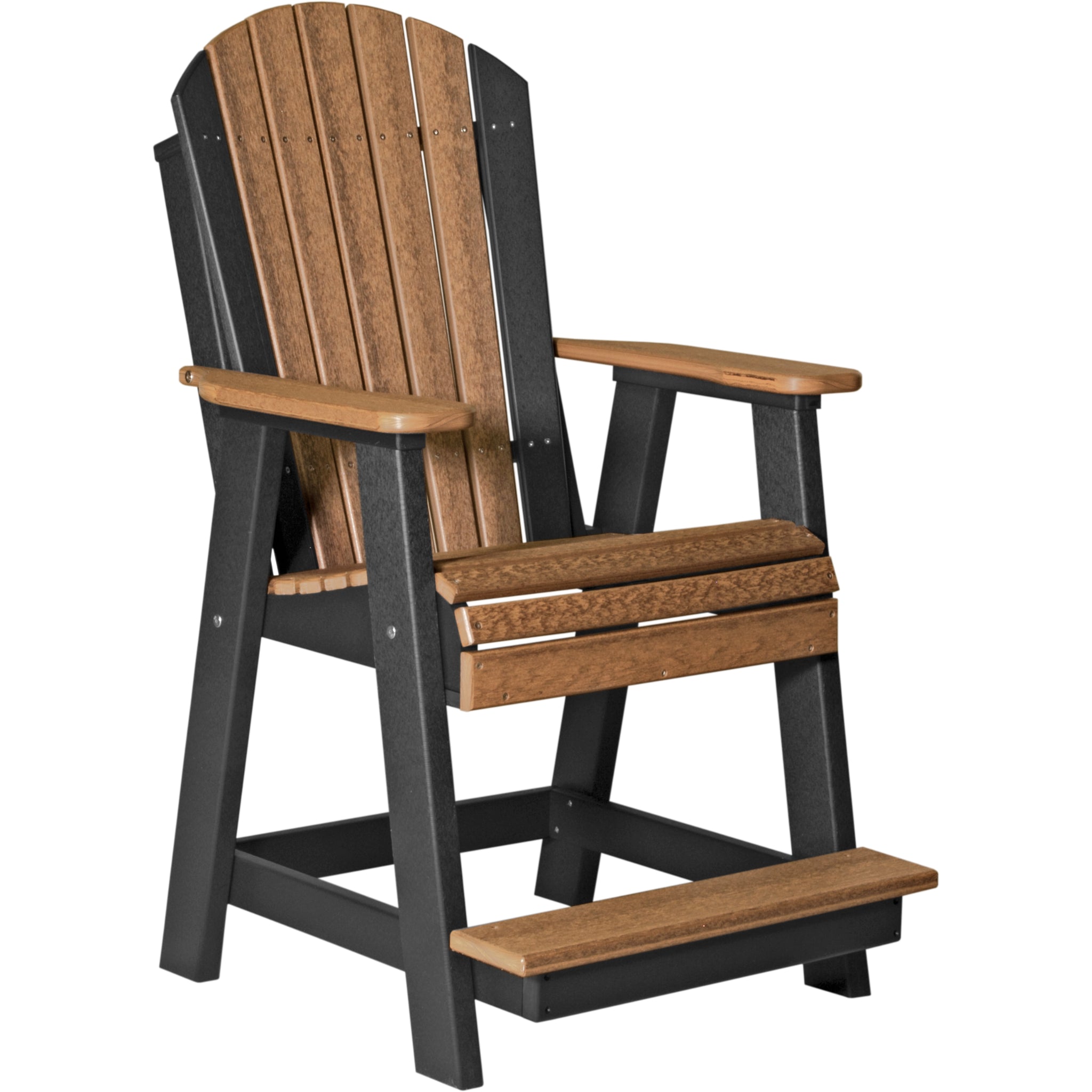 LuxCraft Adirondack Balcony Chair – Outdoor Poly High-Back Balcony Chair (PABC)