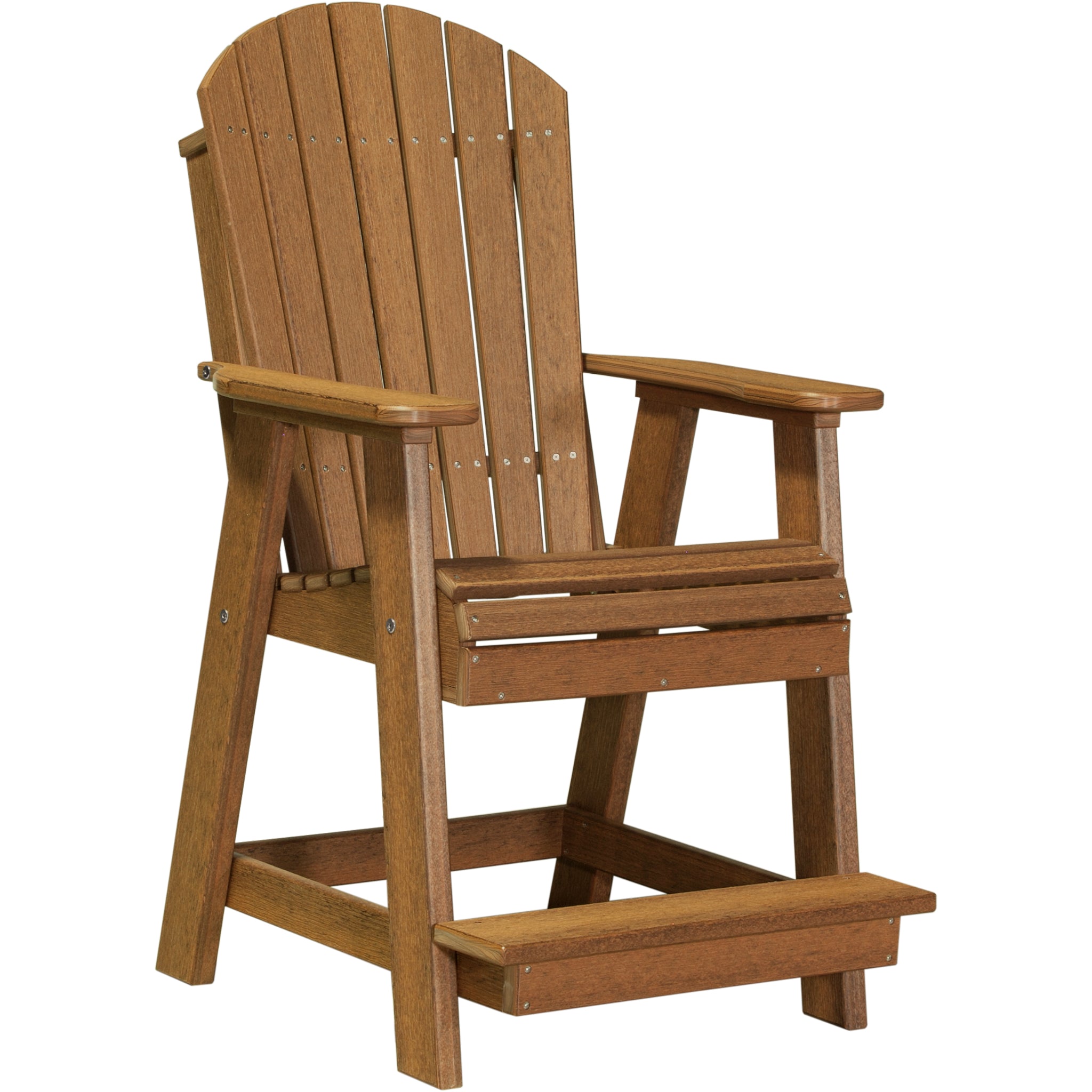 LuxCraft Adirondack Balcony Chair – Outdoor Poly High-Back Balcony Chair (PABC)
