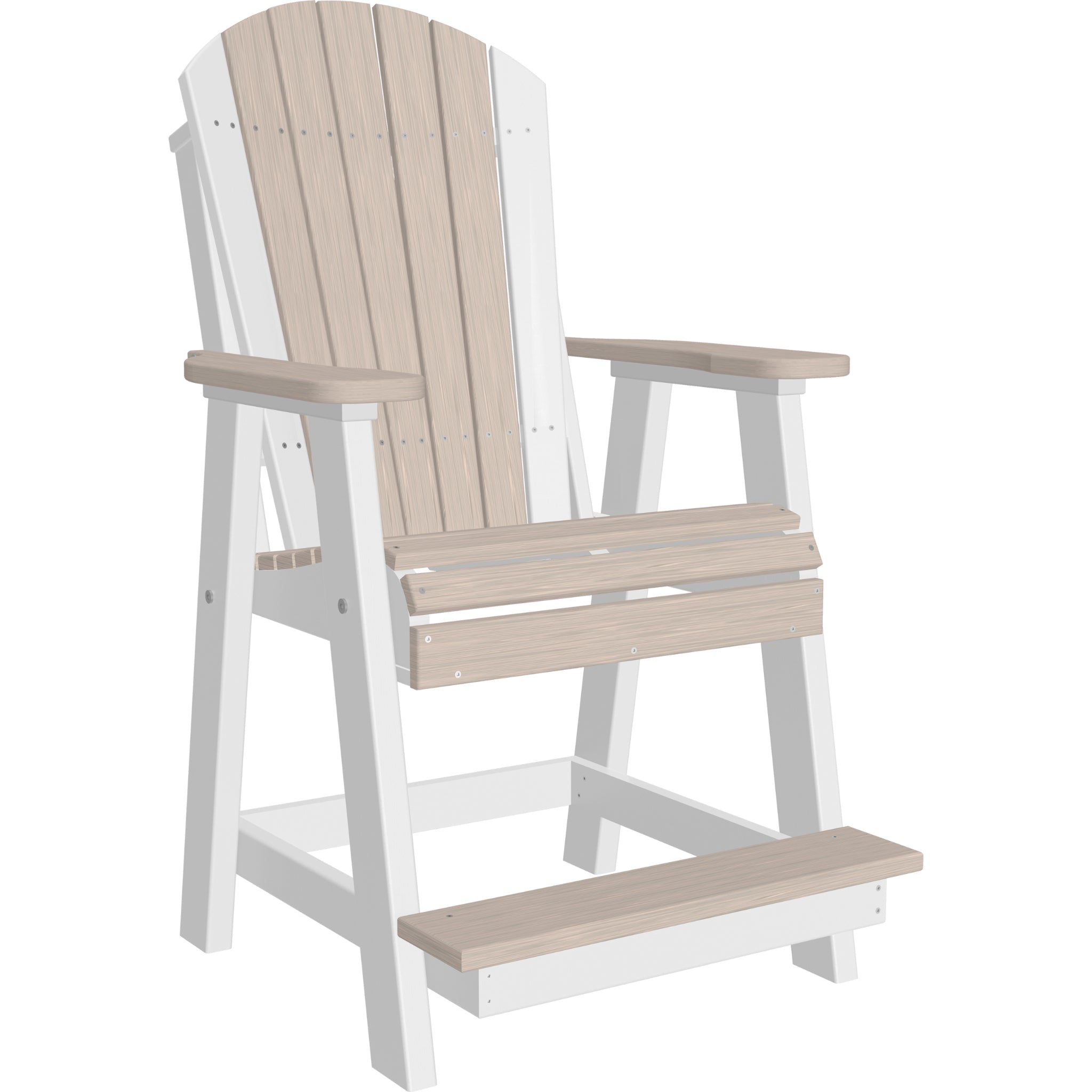 LuxCraft Adirondack Balcony Chair – Outdoor Poly High-Back Balcony Chair (PABC)